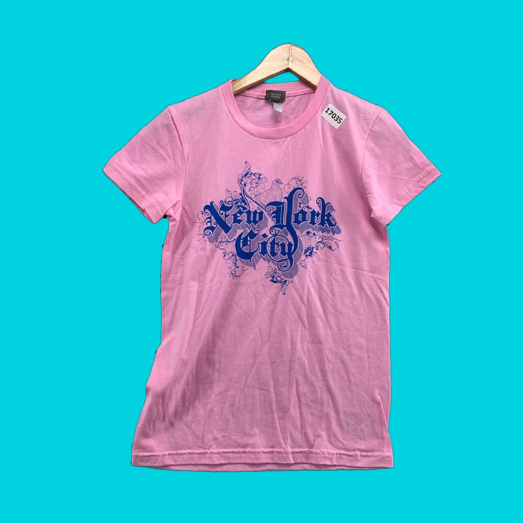 Pinko MTV Pink Shirt Womens Medium New York City Graphic Short Sleeve Ladies Top 16X25 Size M / US 6-8 / IT 42-44 - 1 Thumbnail