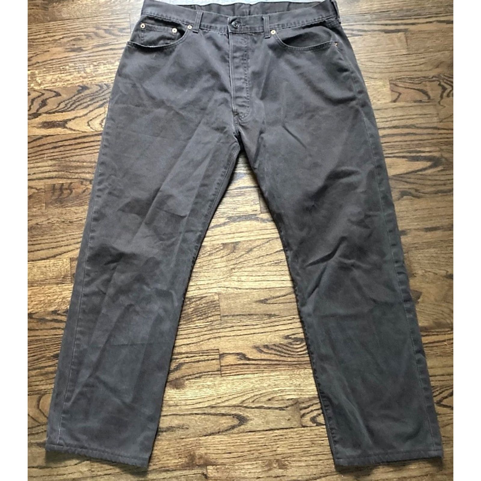 Levi's VINTAGE Levi's 551 Pants Mens Sz 38 36x36 Regular Brown 90s Chino Spain Size US 38 / EU 54 - 2 Thumbnail