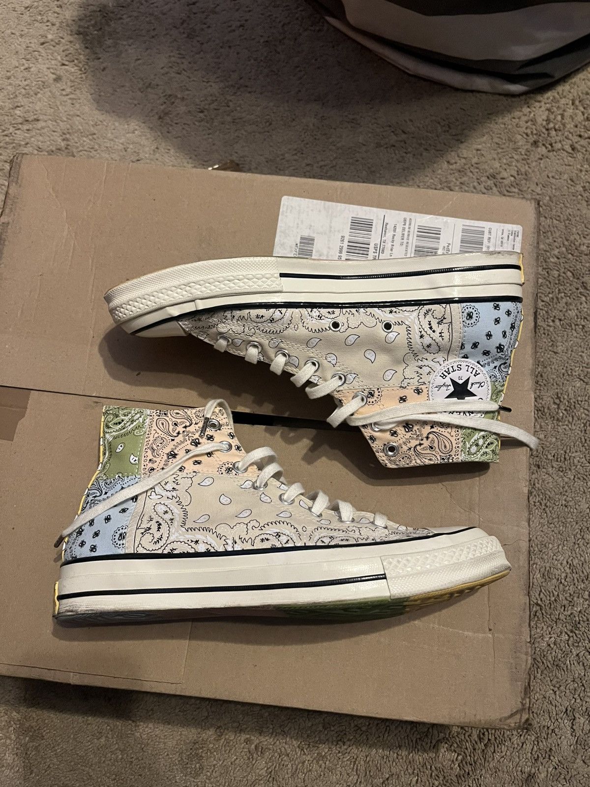 Converse Offspring x Chuck 70 High 'Paisley - Natural Ivory' Size US 10 / EU 43 - 2 Thumbnail