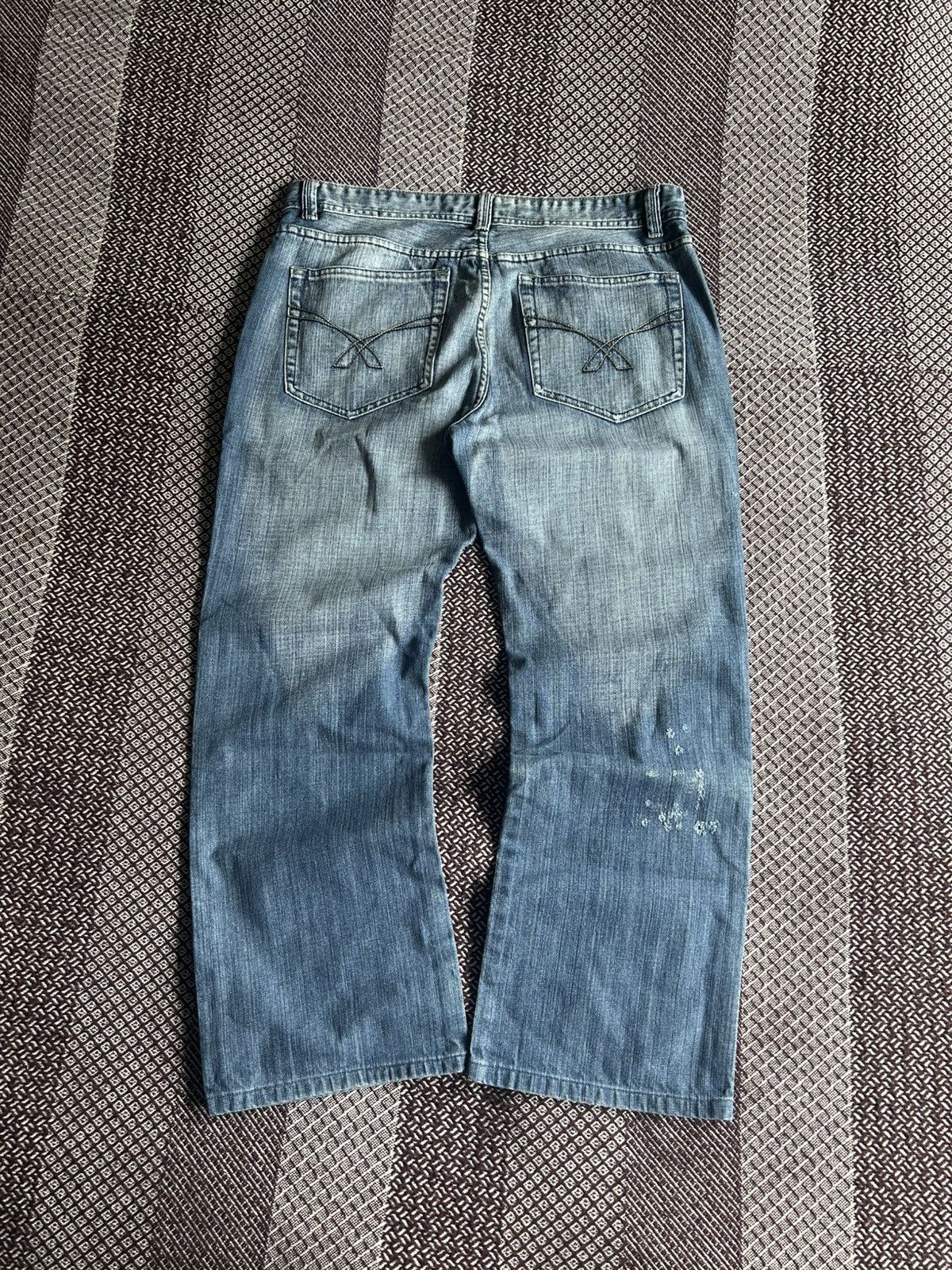 Vintage Vintage Smog Distressed Denim Jeans Baggy Faded Streetwear Size US 36 / EU 52 - 1 Thumbnail