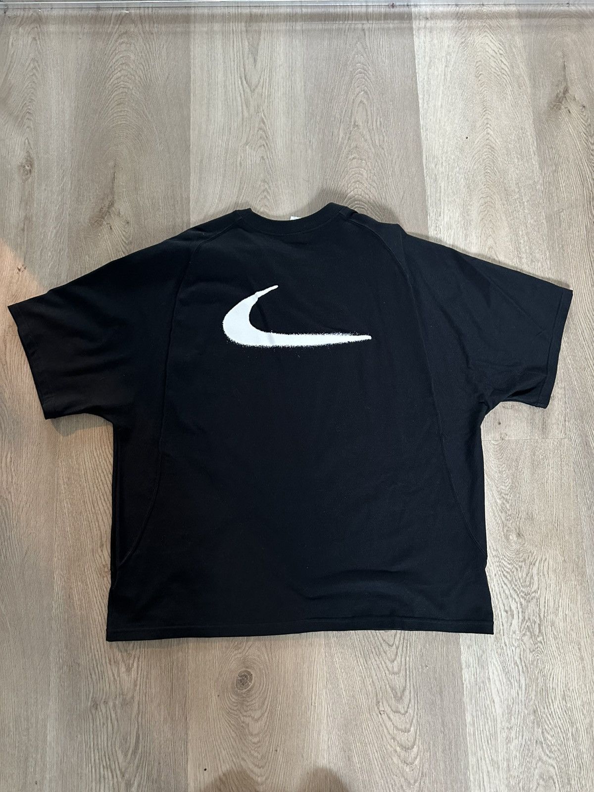 Nike × Off-White Nike Off-White Virgil Spray Paint Dot Tee Size XXL Black Size US XL / EU 56 / 4 - 2 Thumbnail