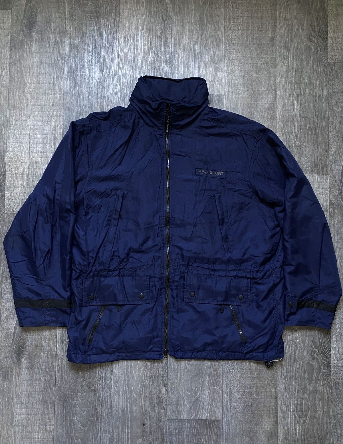 Polo Ralph Lauren Polo Sport Ralph Lauren Shimmer Navy Nylon Jacket Adjustable Size US L / EU 52-54 / 3 - 4 Thumbnail