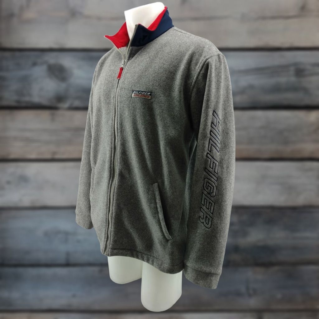 Tommy Hilfiger TOMMY HILFIGER ATHLETICS FLEECE JACKET COAT MENS XL Full Zip Size US XL / EU 56 / 4 - 1 Thumbnail