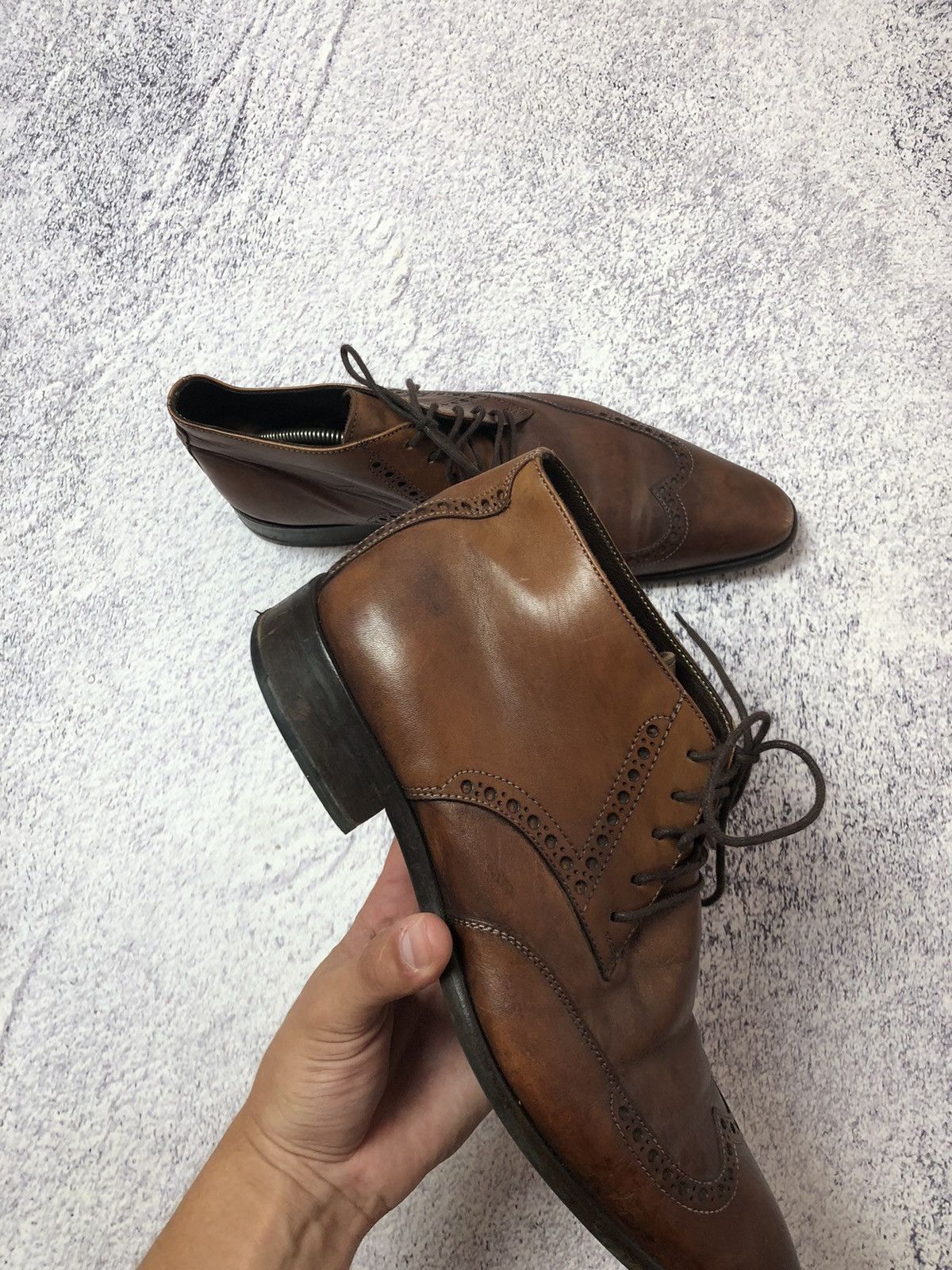 Japanese Brand × Vintage Vintage Leather men's shoes y2k size 41 usa casual Size US 9 / EU 42 - 8 Thumbnail