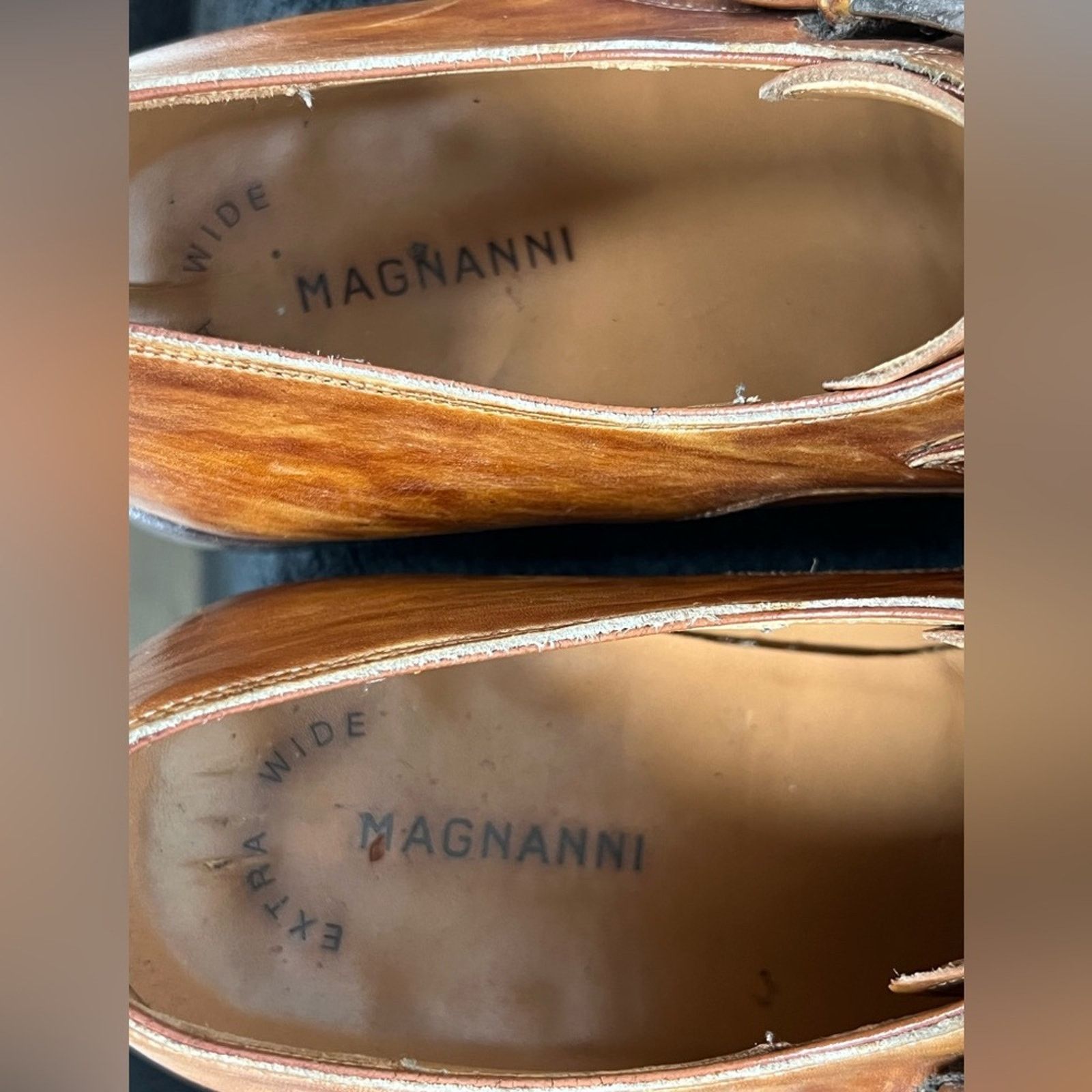 Magnanni Magnanni Marco II Monk Strap Leather Dress Shoes EXTRA WIDE Size US 8.5 / EU 41-42 - 7 Thumbnail