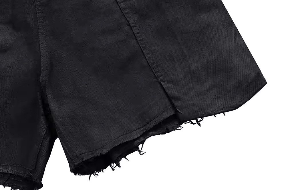 Jean Streetwear Design Washed Distressed Baggy Jorts Shorts Size US 32 / EU 48 - 8 Thumbnail