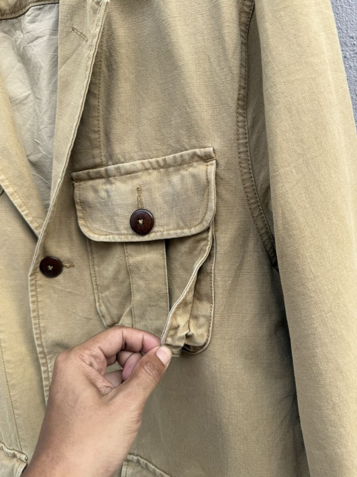 Polo Ralph Lauren 90’s POLO Ralph Lauren Sportman Hunting 3D Pocket Jacket Size US L / EU 52-54 / 3 - 11 Thumbnail