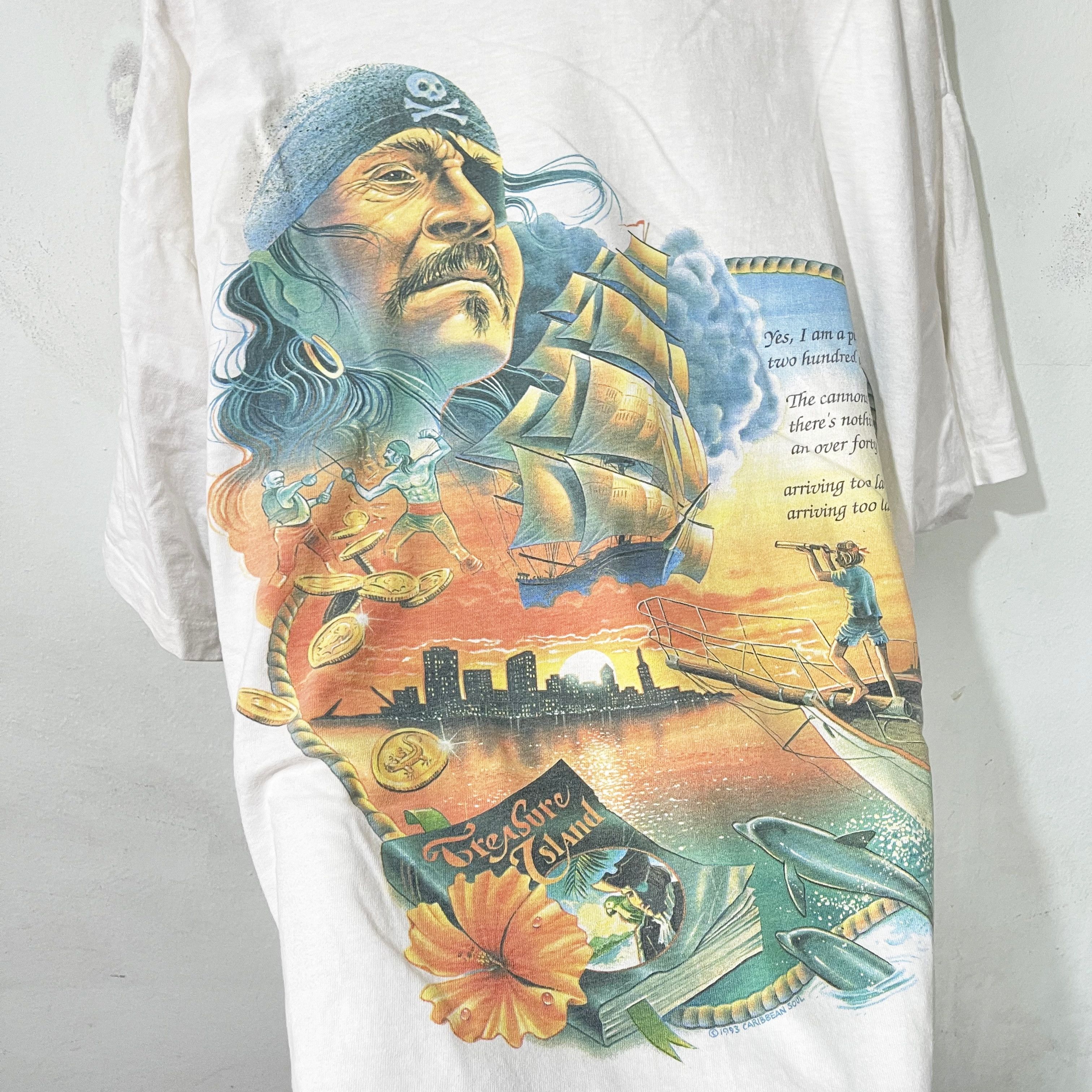Vintage Vintage 1991 Caribbean Soul Treasure Island T-Shirt Size US XXL / EU 58 / 5 - 2 Thumbnail