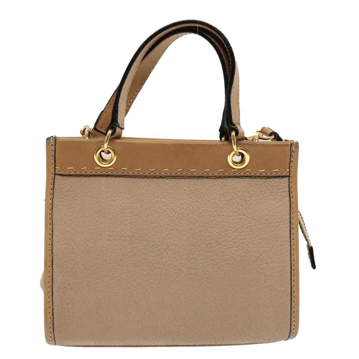 Celine CELINE Hand Bag Leather Beige Size ONE SIZE - 13 Thumbnail