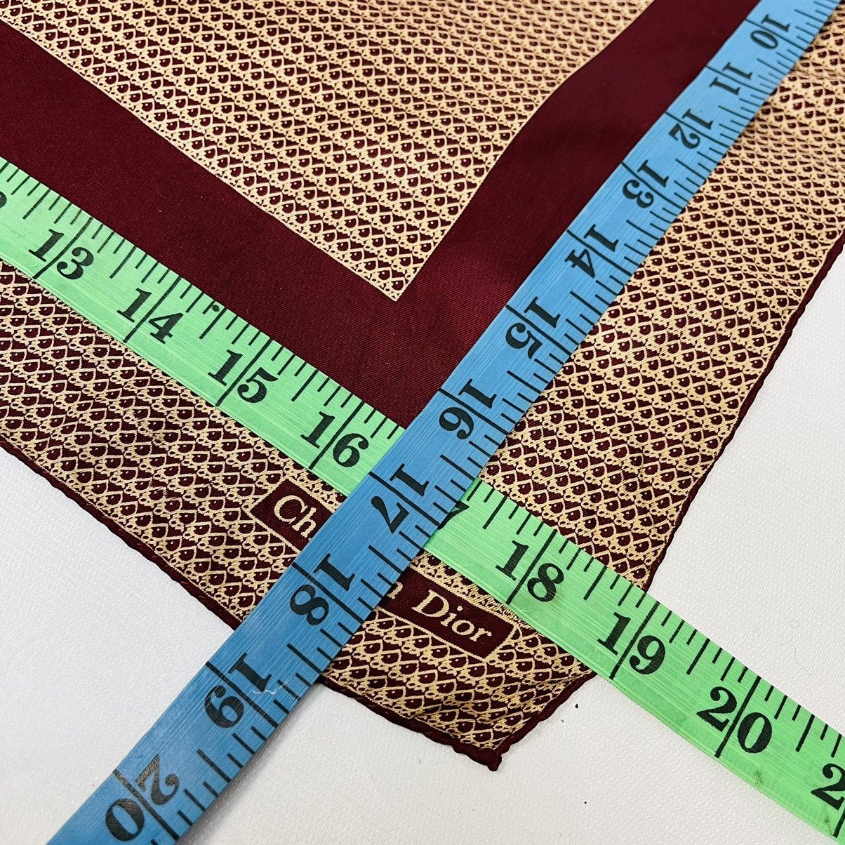 Christian Dior Monsieur × Designer CHRISTIAN DIOR SILK BANDANA HANDKERCHIEF NECKERCHIEF SCARF Size ONE SIZE - 8 Thumbnail
