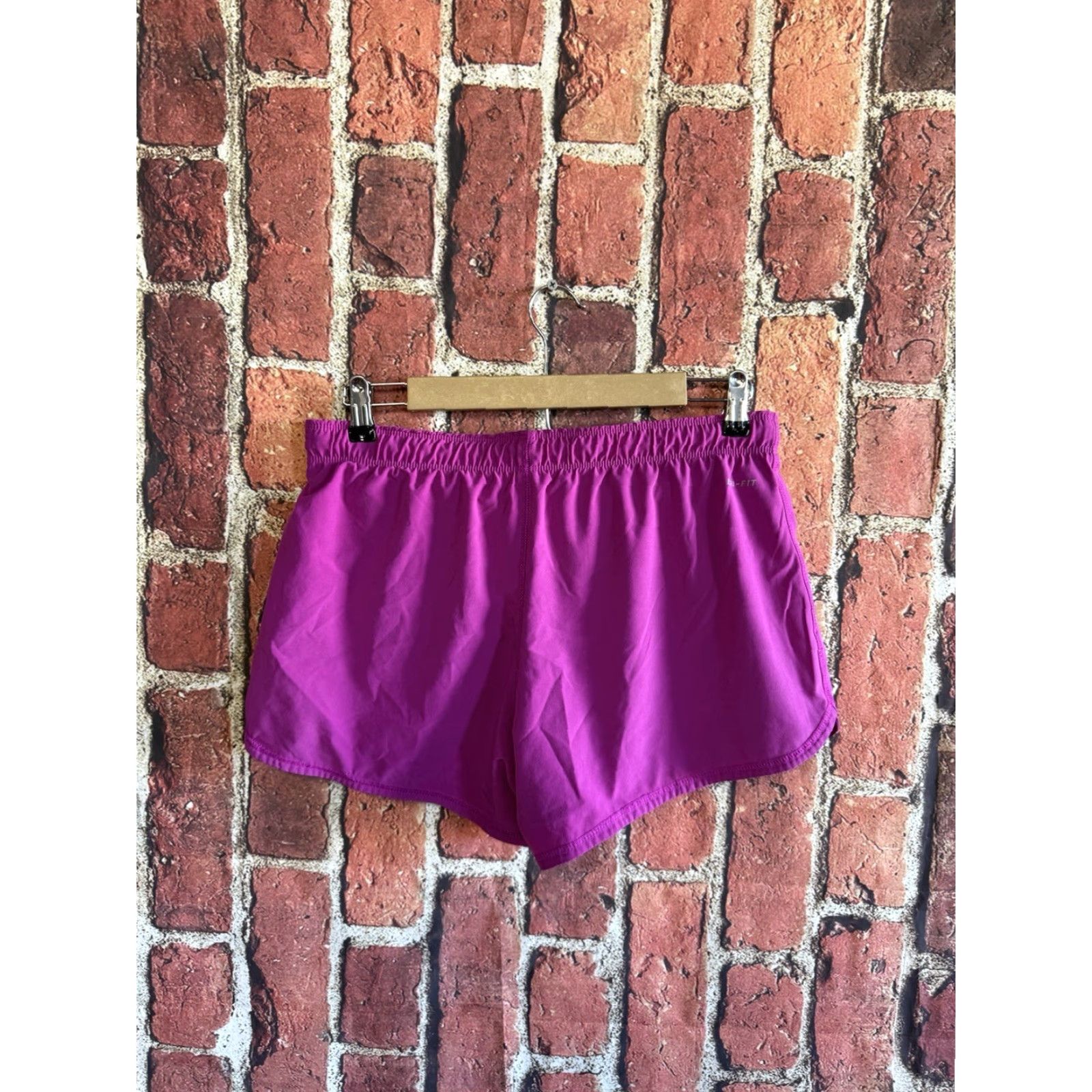 Nike Nike Womens Purple Running Shorts Lined Dri-Fit Athletic Size Medium Size 32" / US 10 / IT 46 - 2 Thumbnail