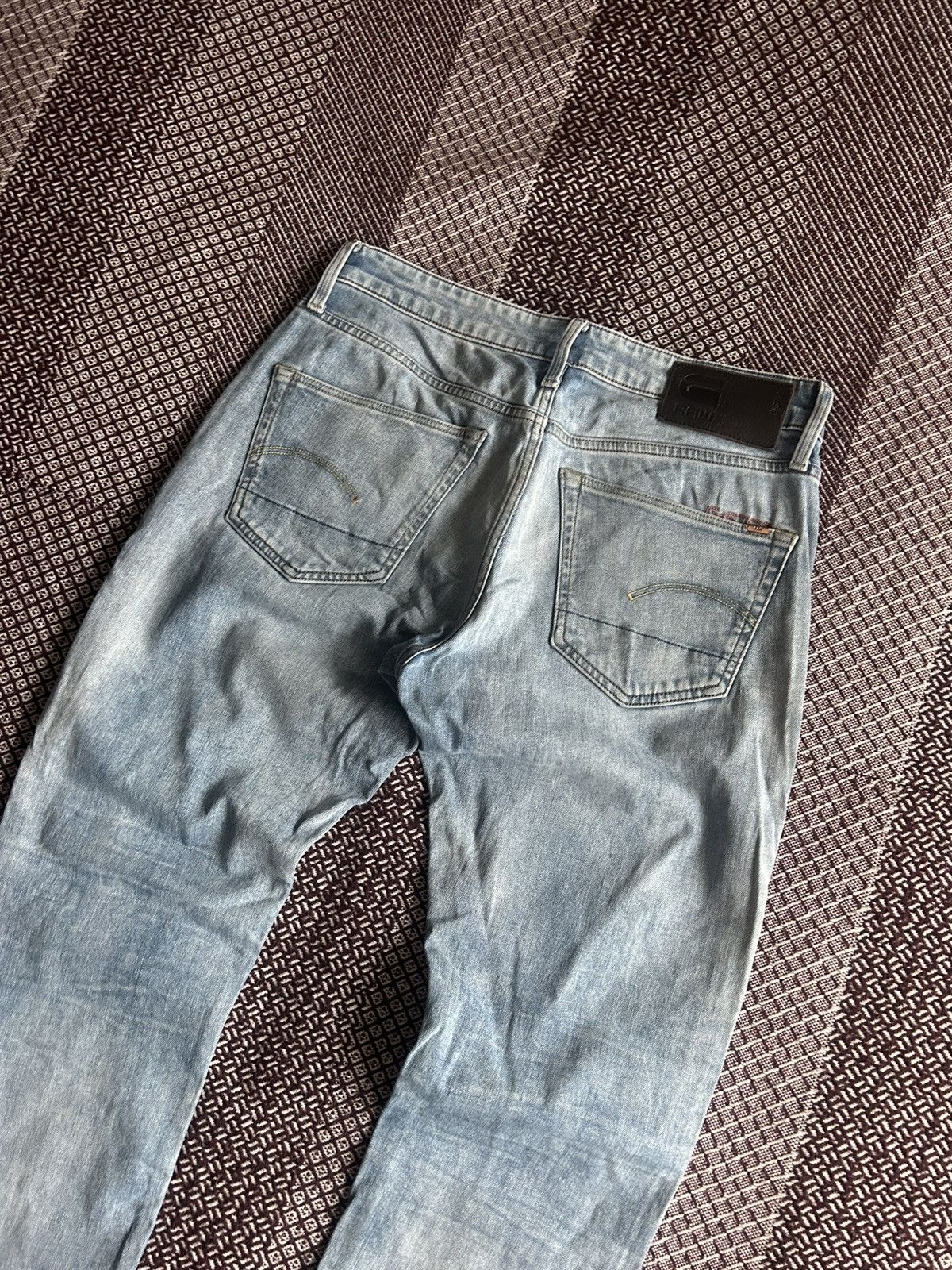 G-Star G-star Raw 3301 Slim Denim Mens Jeans Faded Washed Size W31 Size US 31 - 4 Thumbnail
