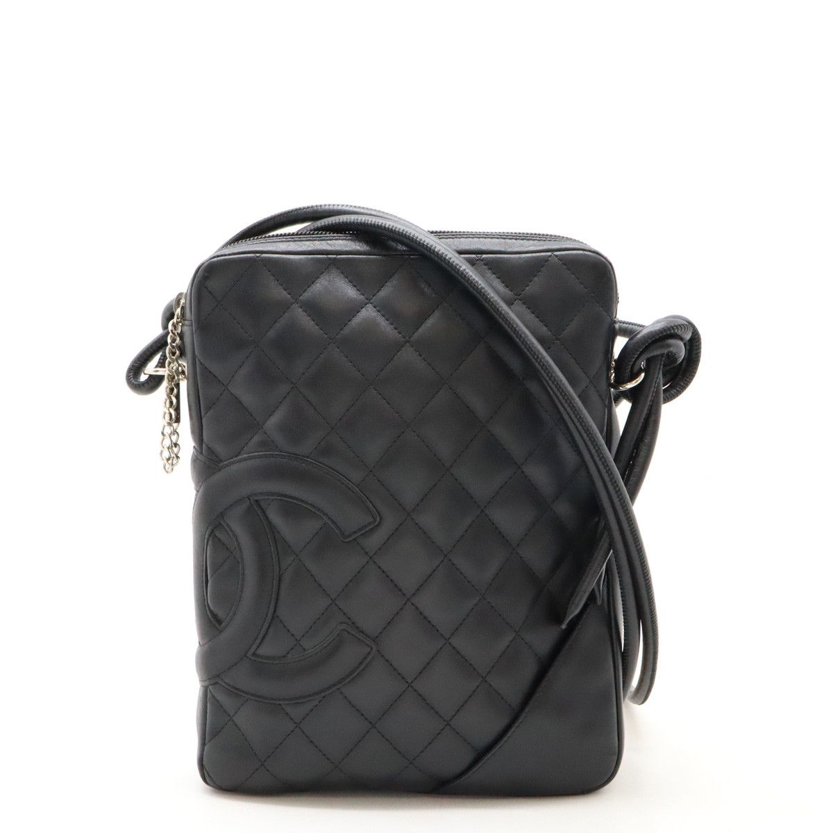 Chanel Chanel Chanel Cambon Line Coco Mark Medium Pochette Shoulder Bag A25178 Leather Crossbody Bag A25178 in Very Good Condition Size ONE SIZE - 1 Thumbnail