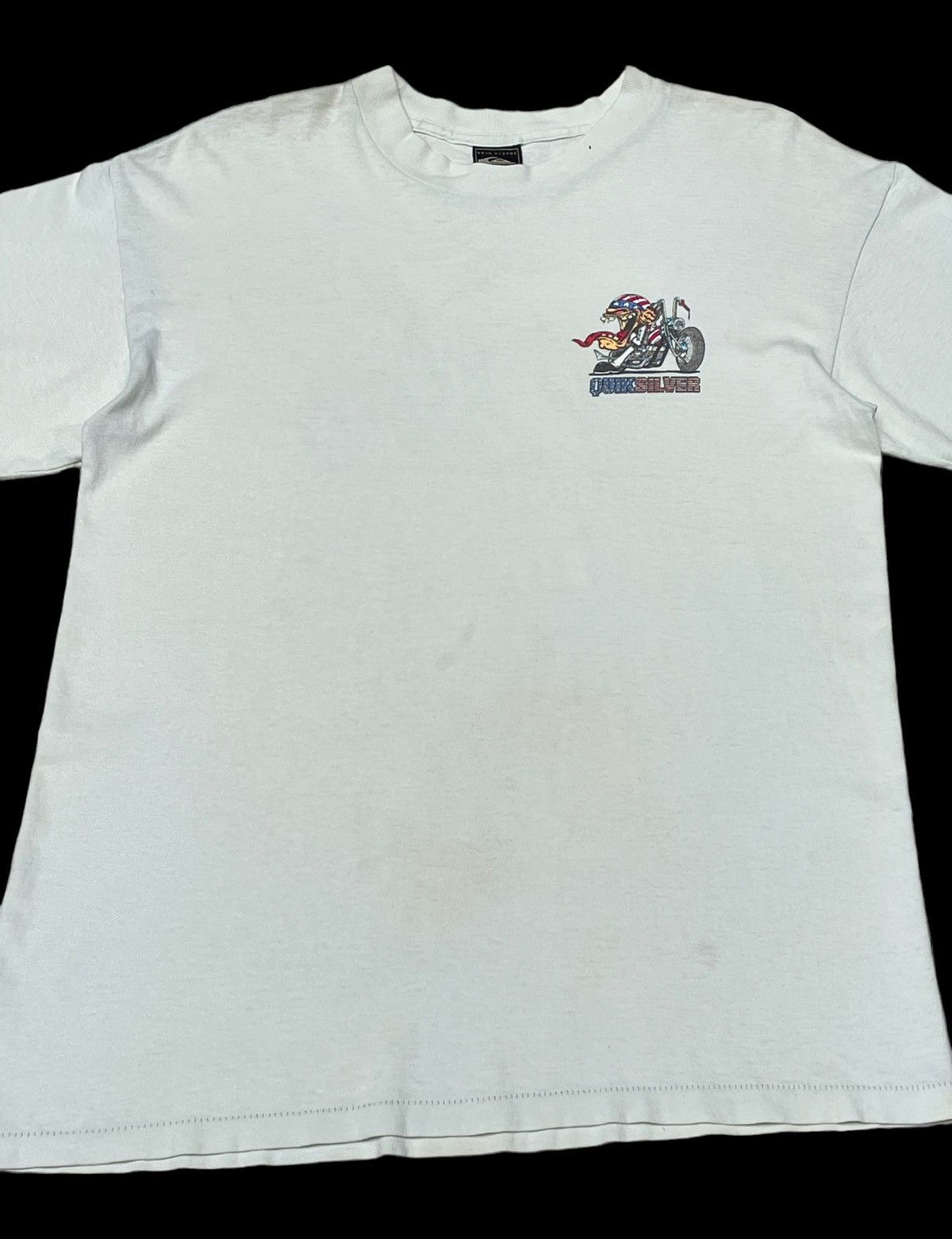 Quiksilver × Vintage Vintage Brand Quicksilver Made In Usa T-Shirt 1990s Size US M / EU 48-50 / 2 - 3 Thumbnail