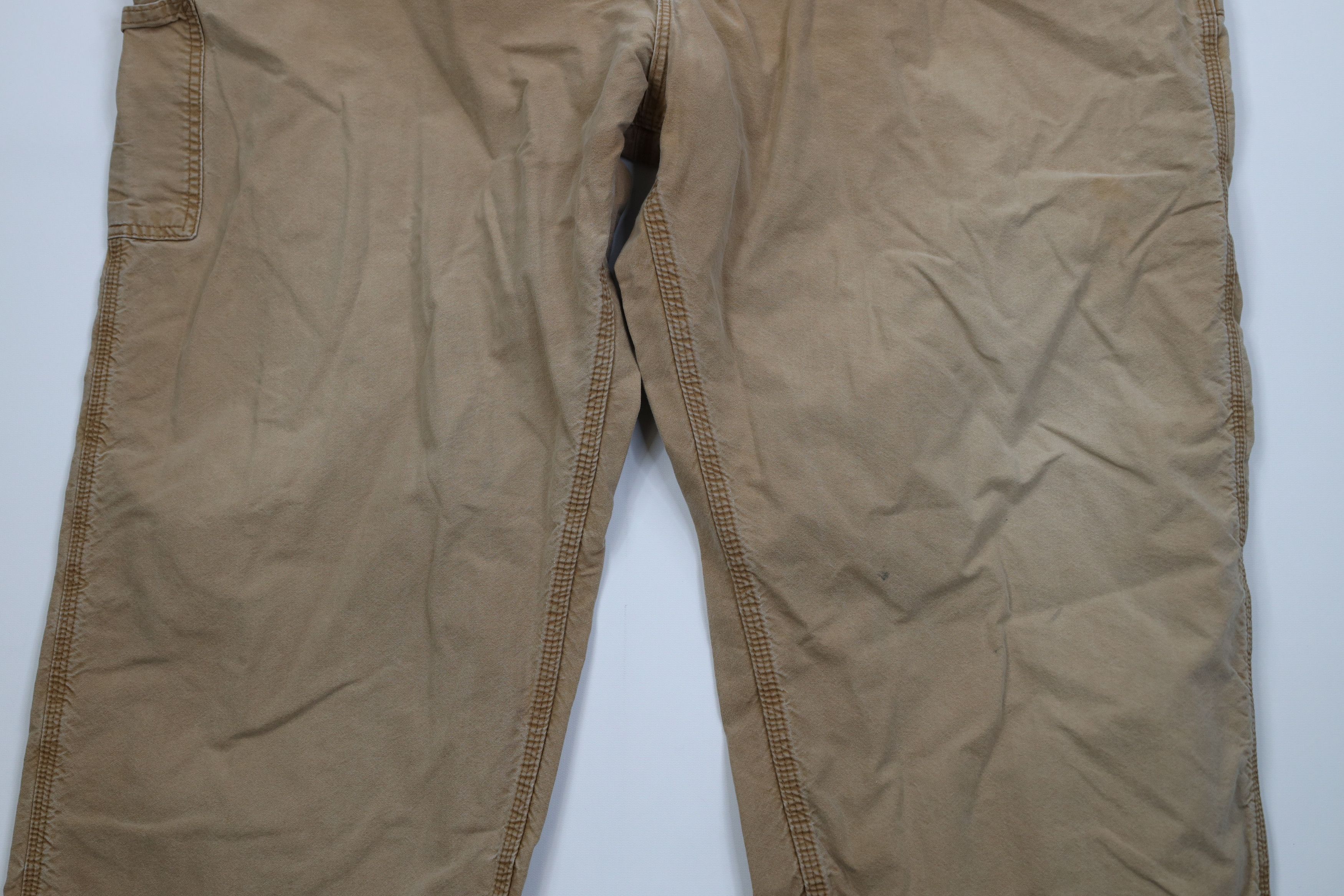 Carhartt Vintage 90s Y2K Carhartt Wide Leg Dungaree Pants Duck Brown Size US 44 / EU 60 - 3 Thumbnail