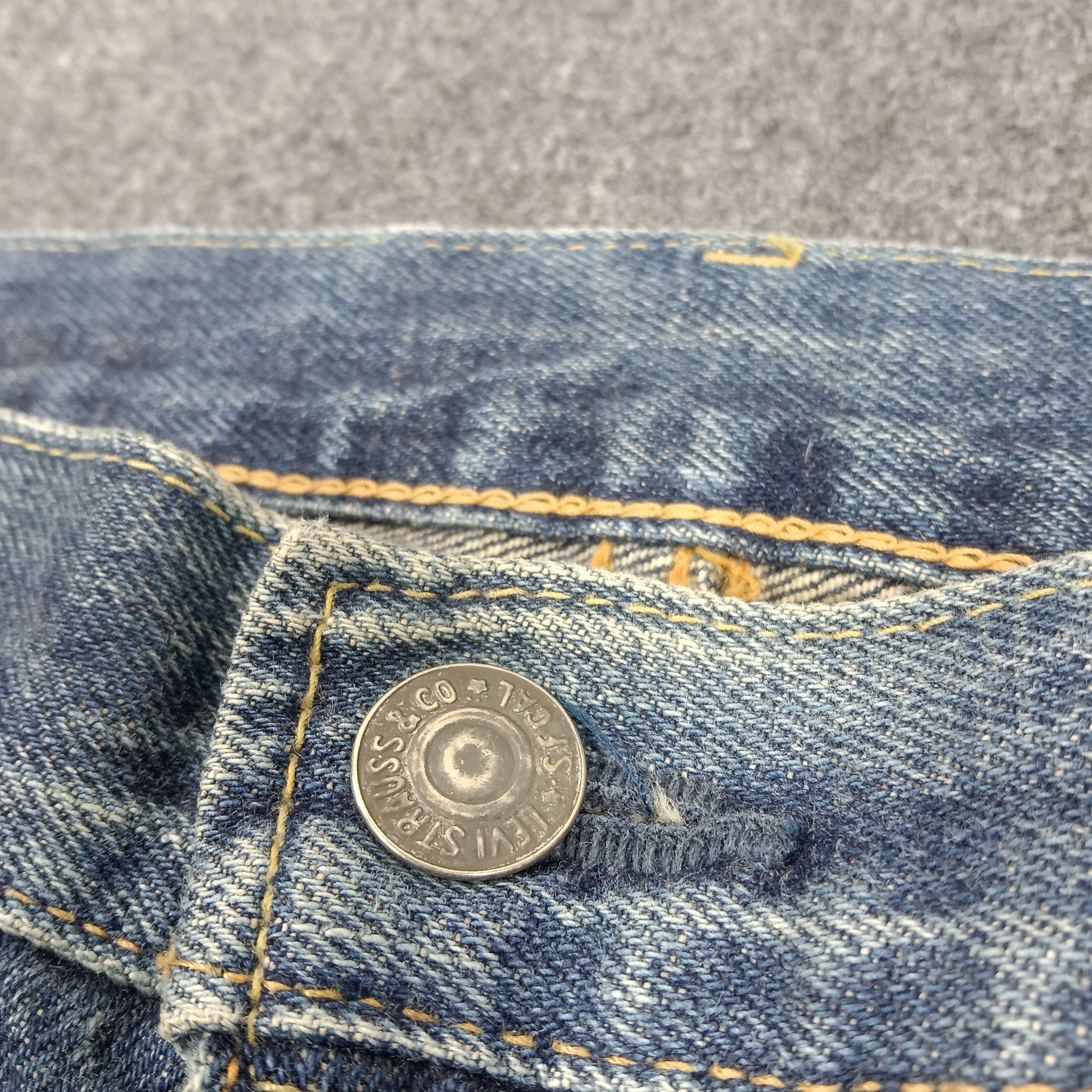 Levi's Levi's 502 Big E Selvedge Distressed 90's Denim Jeans E1A33 Size US 34 / EU 50 - 3 Thumbnail