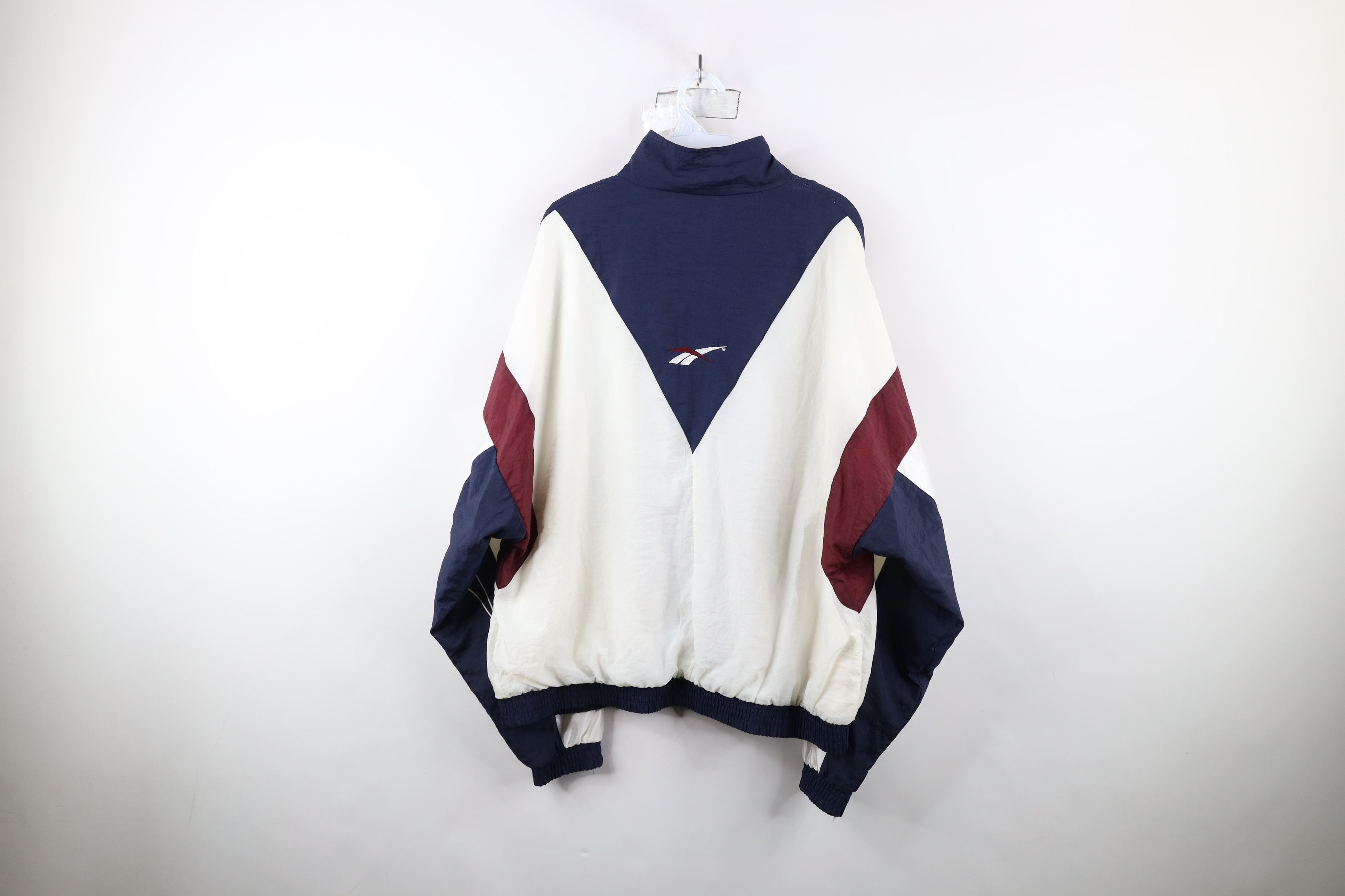 Reebok × Vintage Vintage 90s Reebok Big Logo Lined Windbreaker Jacket Coat Size US L / EU 52-54 / 3 - 12 Thumbnail