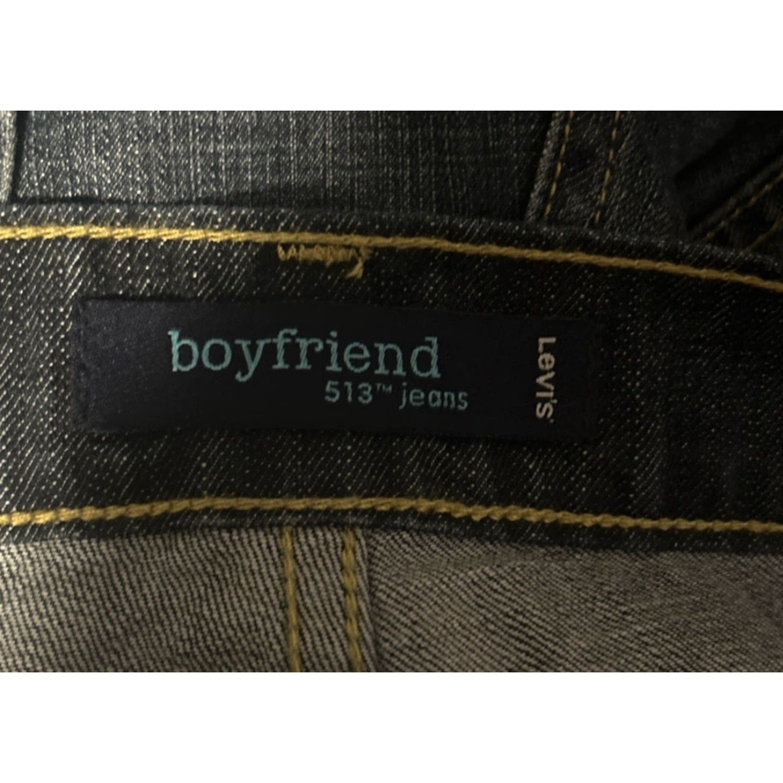 Levi's VINTAGE Levi's 513 Blue jean Denim Cuffed Shorts Sz 13 Boyfriend Red Star 2026 Size 34" / US 12 / IT 48 - 3 Thumbnail