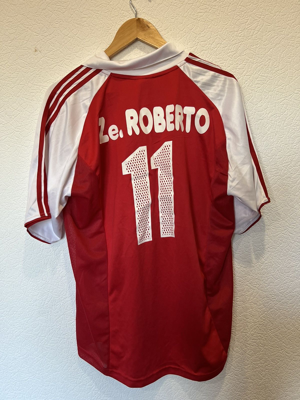 Adidas × Vintage Ze. Roberto Bayern Munich Adidas 2003/2004 Kit Home Jersey Size US XL / EU 56 / 4 - 7 Thumbnail
