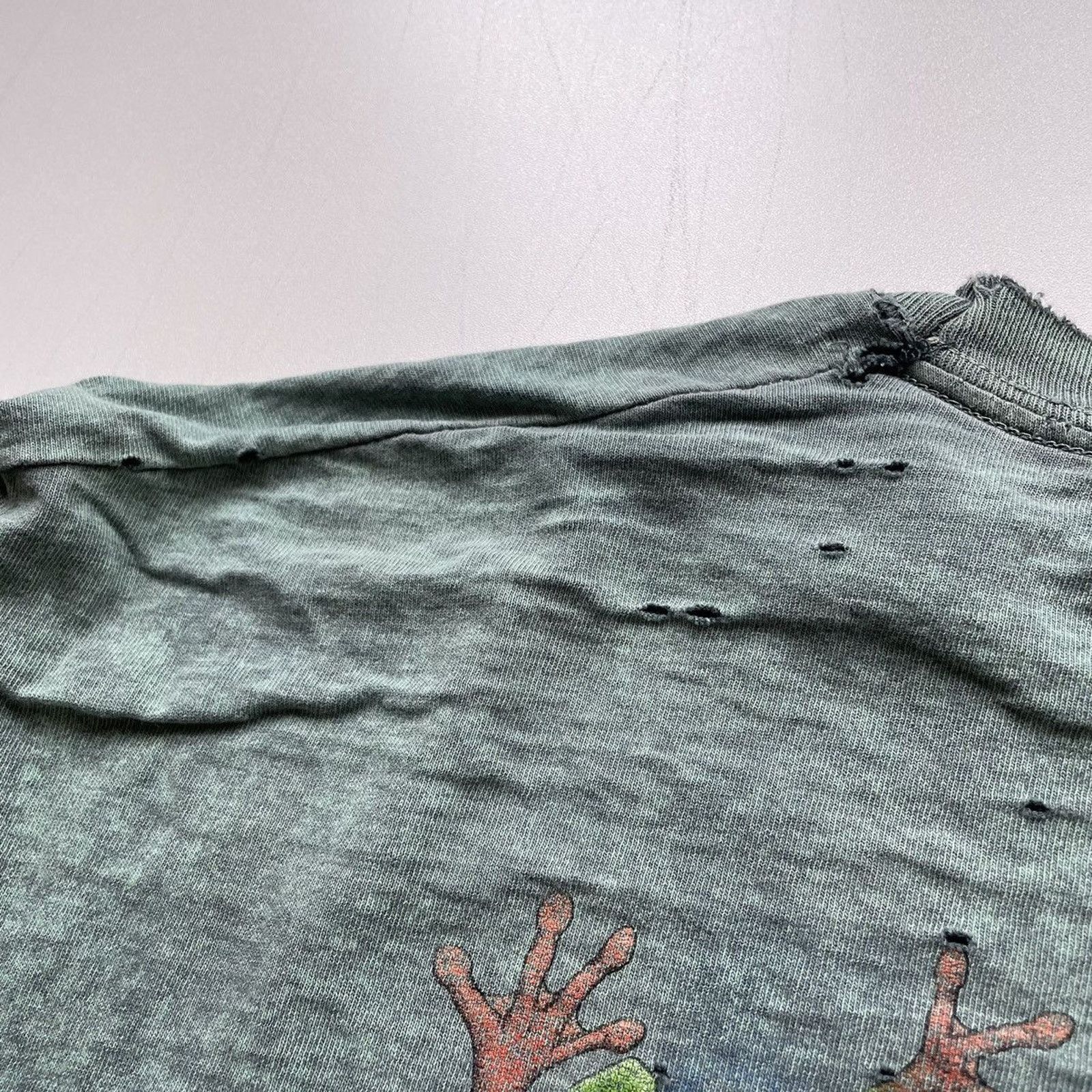 Vintage Vintage 90s Rainforest Frog Animal Art Shirt Large Tie Dyed Size US L / EU 52-54 / 3 - 6 Thumbnail