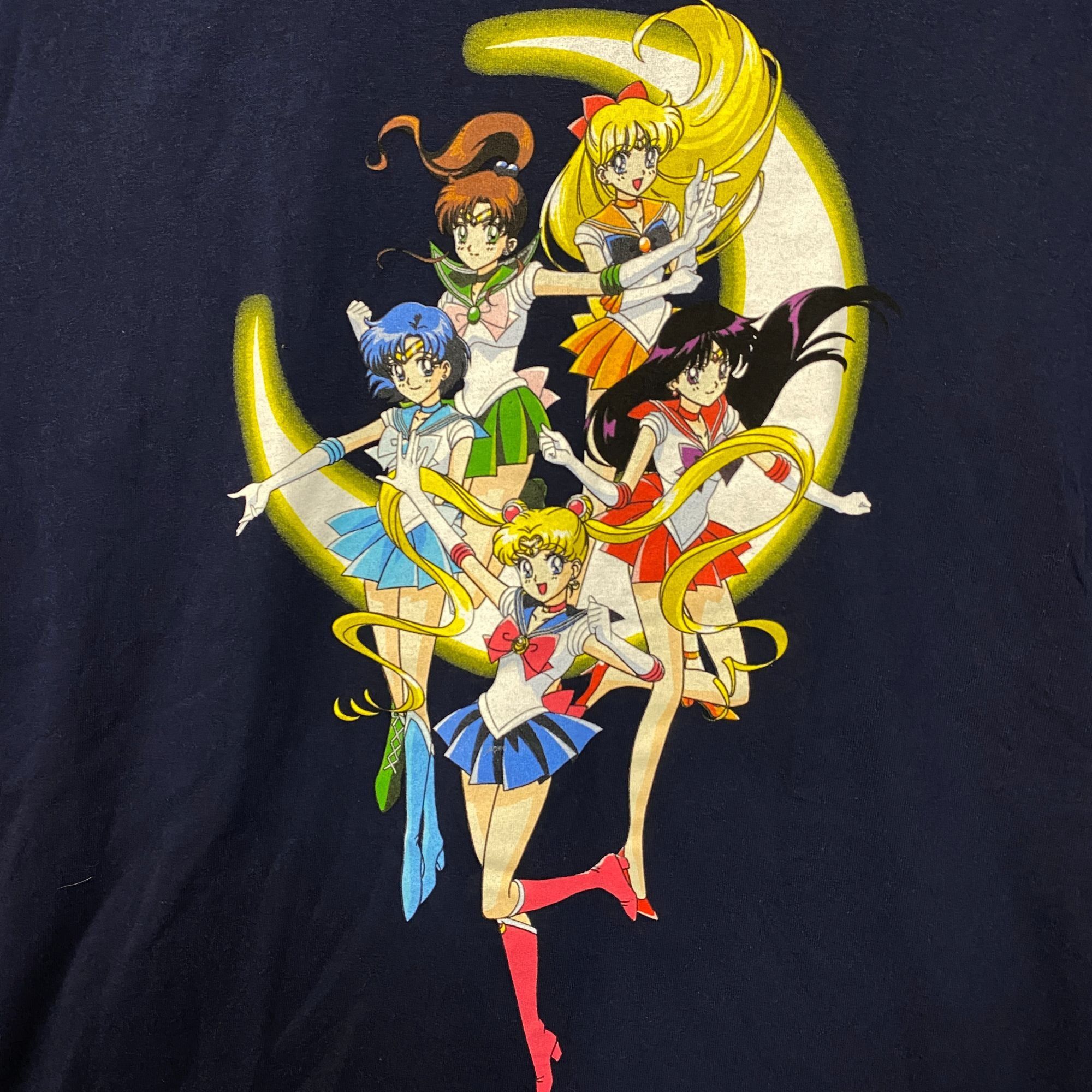 Anime Sailor Moon Sailor Scouts Anime Series Blue T-Shirt Large Size US L / EU 52-54 / 3 - 2 Thumbnail