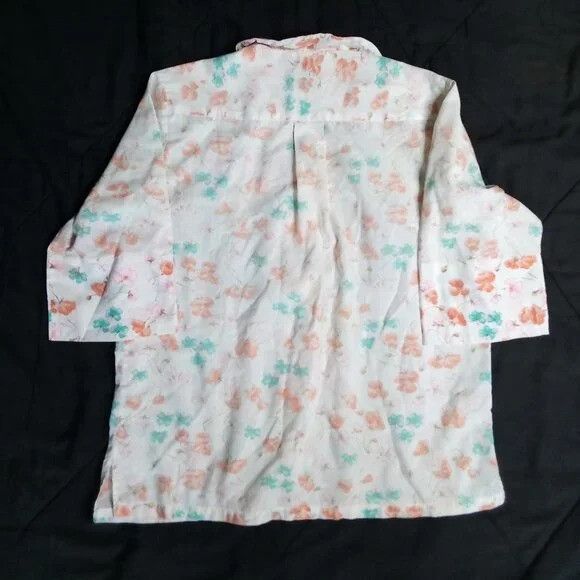 Other Vintage 70s Glenbrooke Penn-Prest Floral Button Shirt Size XL / US 12-14 / IT 48-50 - 4 Thumbnail