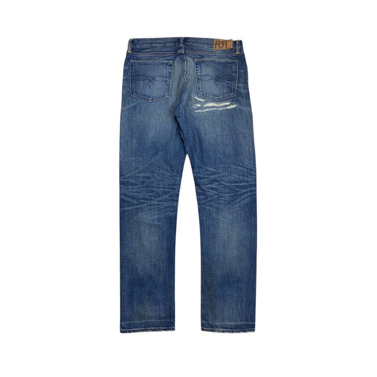 RRL Ralph Lauren RRL Ralph Lauren Distressed Patchwork Denim Pants Size US 36 / EU 52 - 2 Thumbnail
