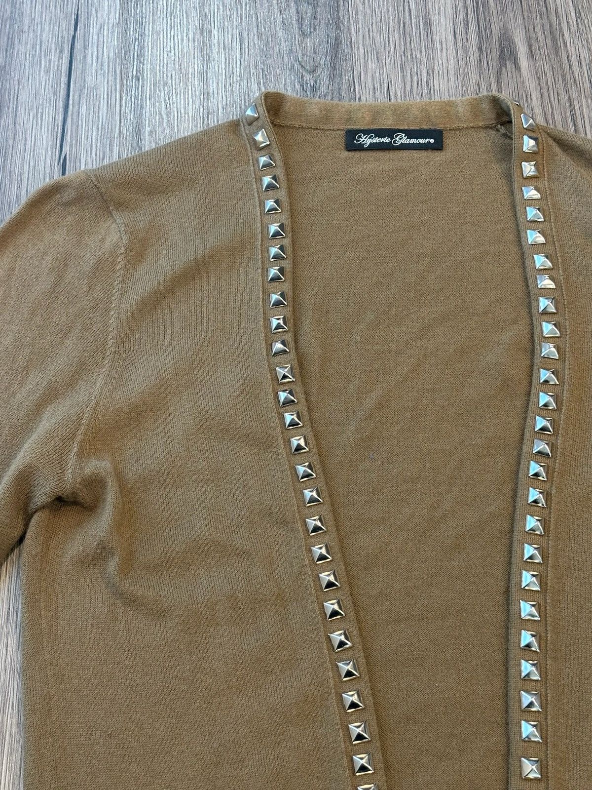Hysteric Glamour Hysteric Glamour📿 Brown Studded Cardigan Size US S / EU 44-46 / 1 - 5 Thumbnail