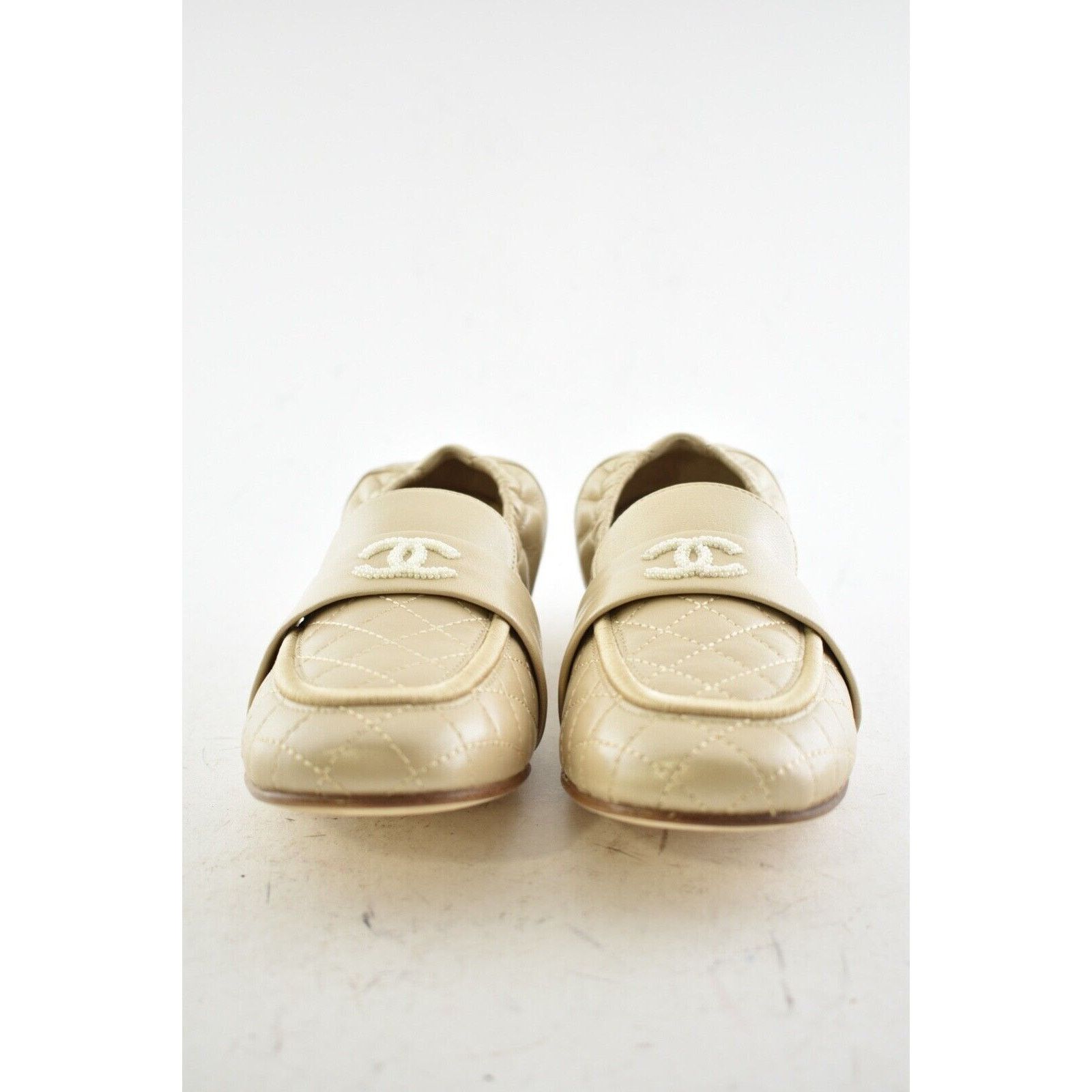 Chanel 19C Lambskin Quilted CC Logo Mule Ballet Loafer Flat 35.5 Size US 5.5 / IT 35.5 - 3 Thumbnail