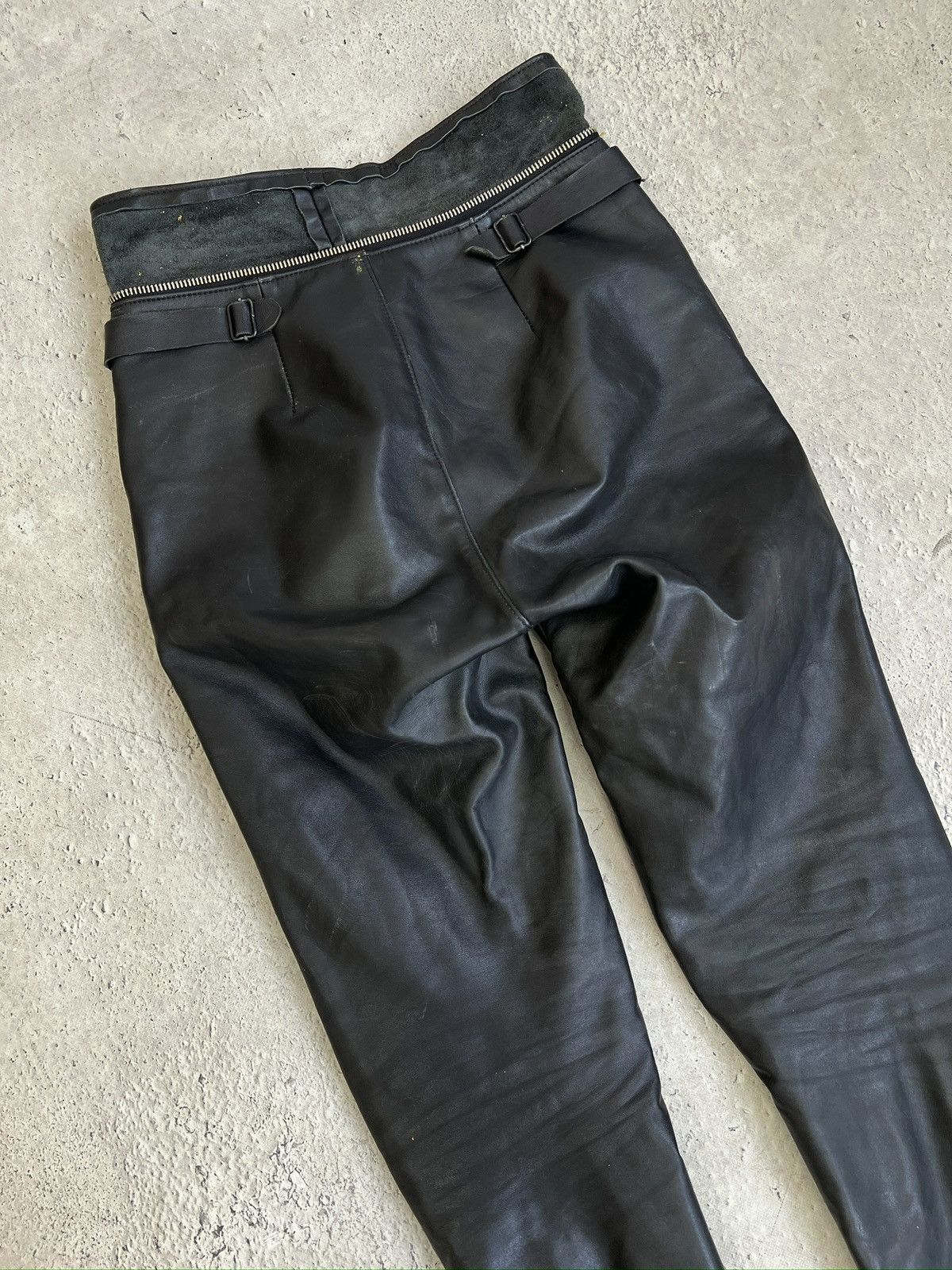 14th Addiction Avantgarde zipper moto racing leather pants balenciaga style Size US 31 - 8 Thumbnail