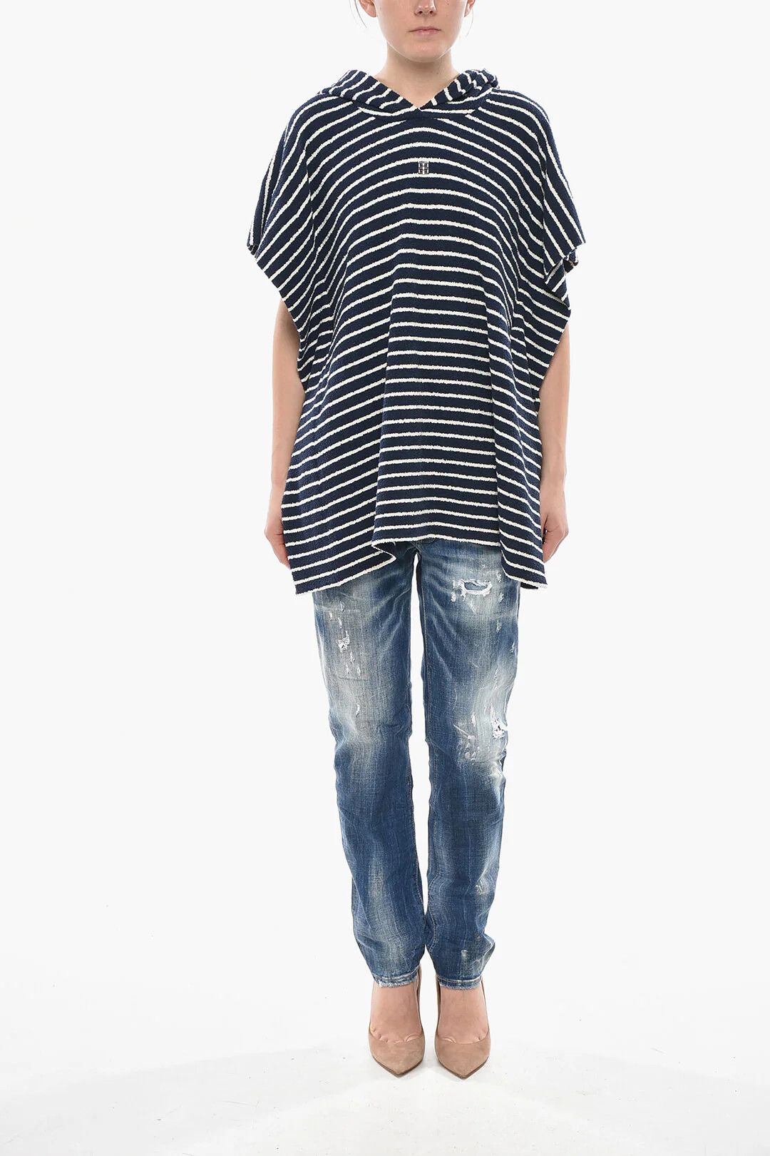 Givenchy og1mm0326 Terry Hoodie in Blue Size S / US 4 / IT 40 - 4 Thumbnail