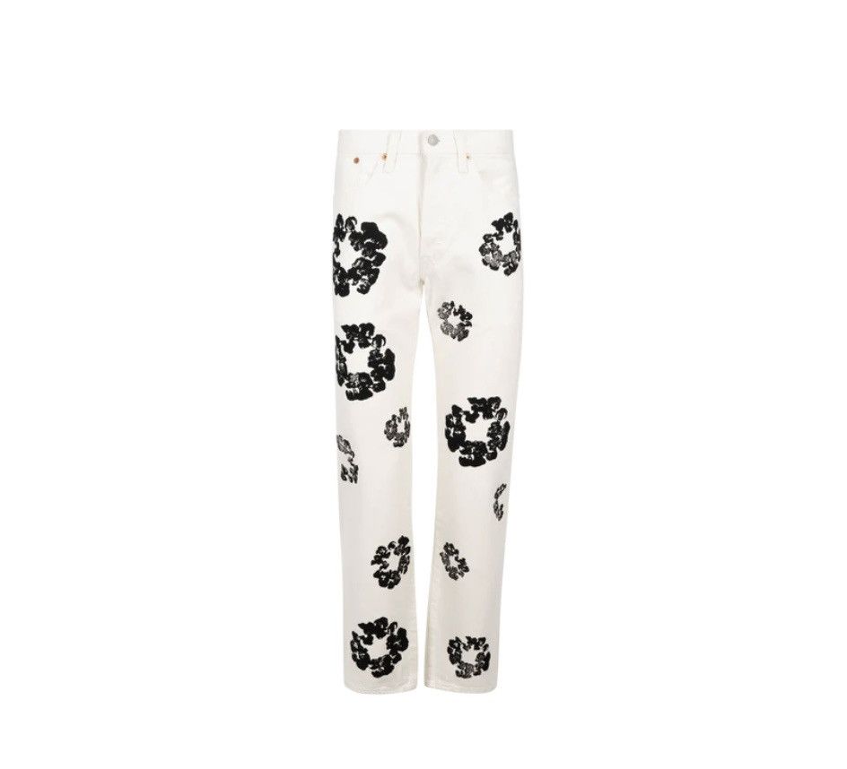 DENIM TEARS White Denim Tear Jeans Size 25" / US 0 / IT 36 - 12 Thumbnail