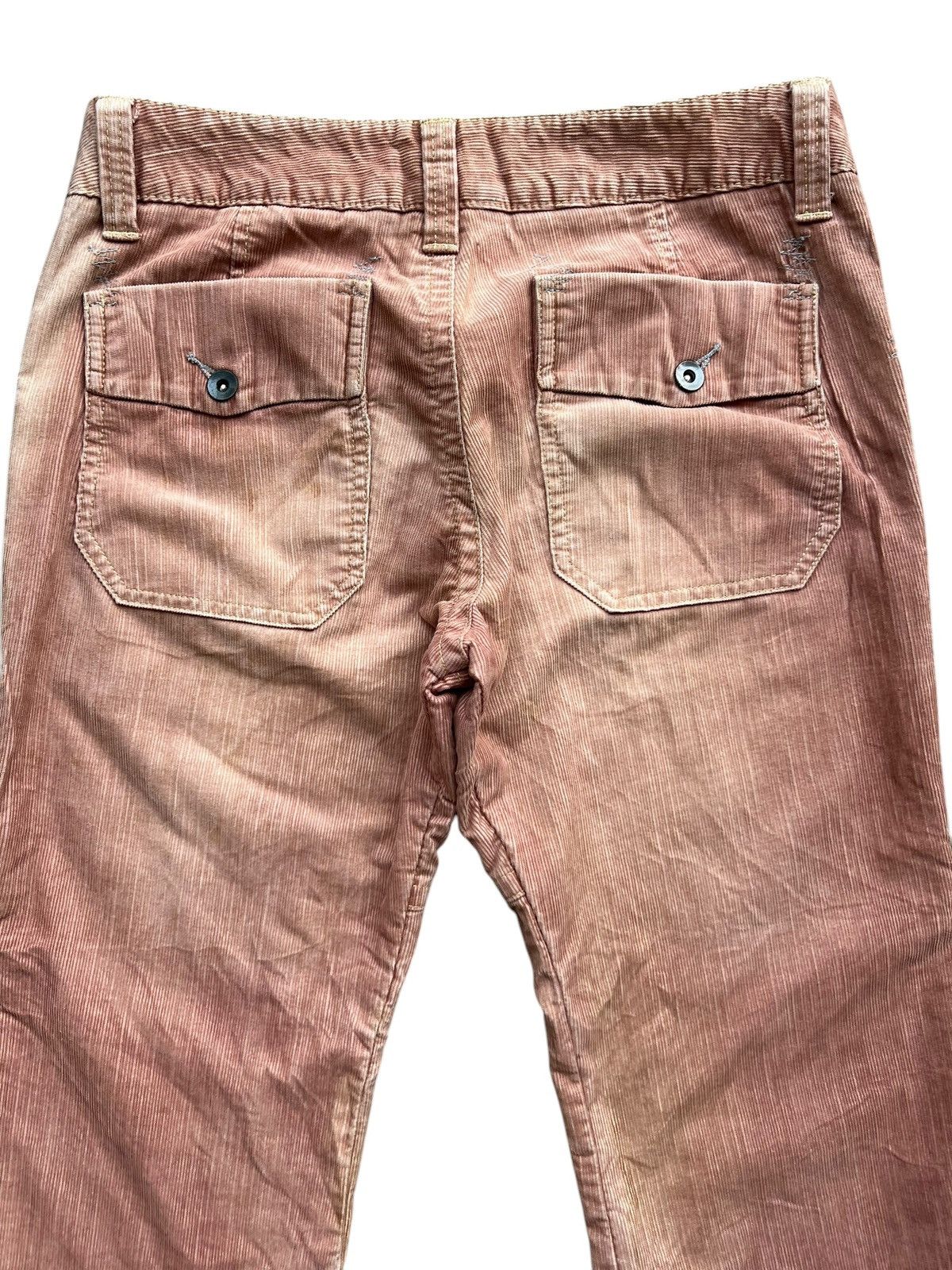 Japanese Brand Sunfaded Pink Corduroy Wide Baggy Pants 32x27 Size 32" / US 10 / IT 46 - 5 Thumbnail