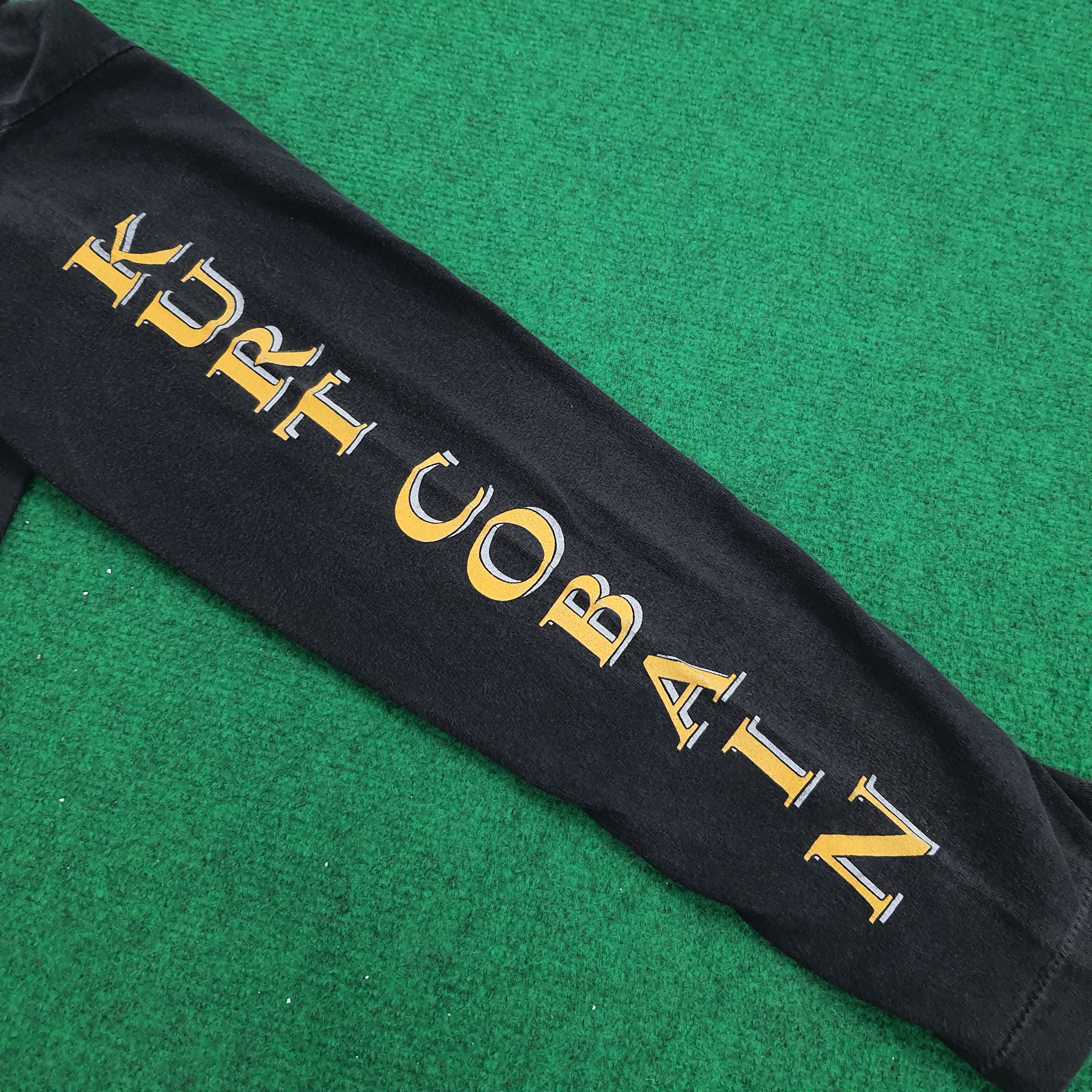 Band Tees × Vintage 90's Kurt Cobain Nirvana Long Sleeve T-shirt Size US M / EU 48-50 / 2 - 5 Thumbnail