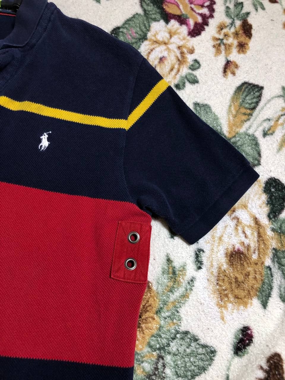 Polo Ralph Lauren Vintage Y2K Polo Ralph Lauren Stripped Polo Tee Size US M / EU 48-50 / 2 - 3 Thumbnail