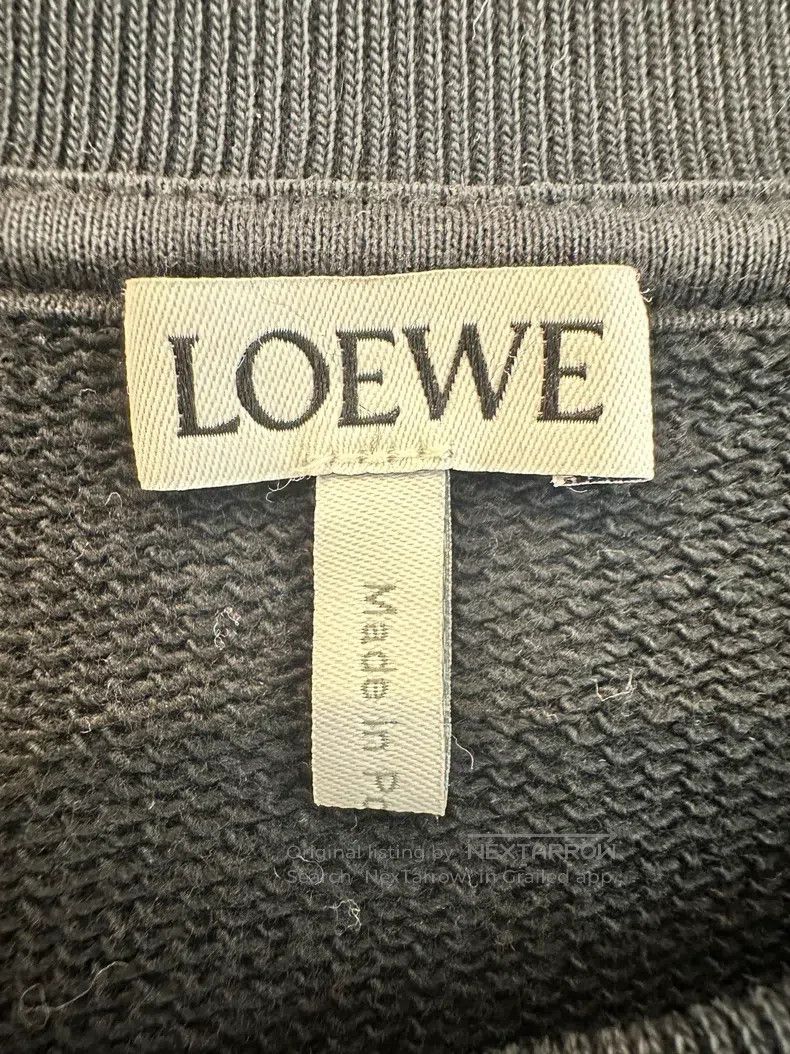 Loewe Loewe Embroidered Logo Round Neck Sweatshirt Size M / US 6-8 / IT 42-44 - 3 Thumbnail