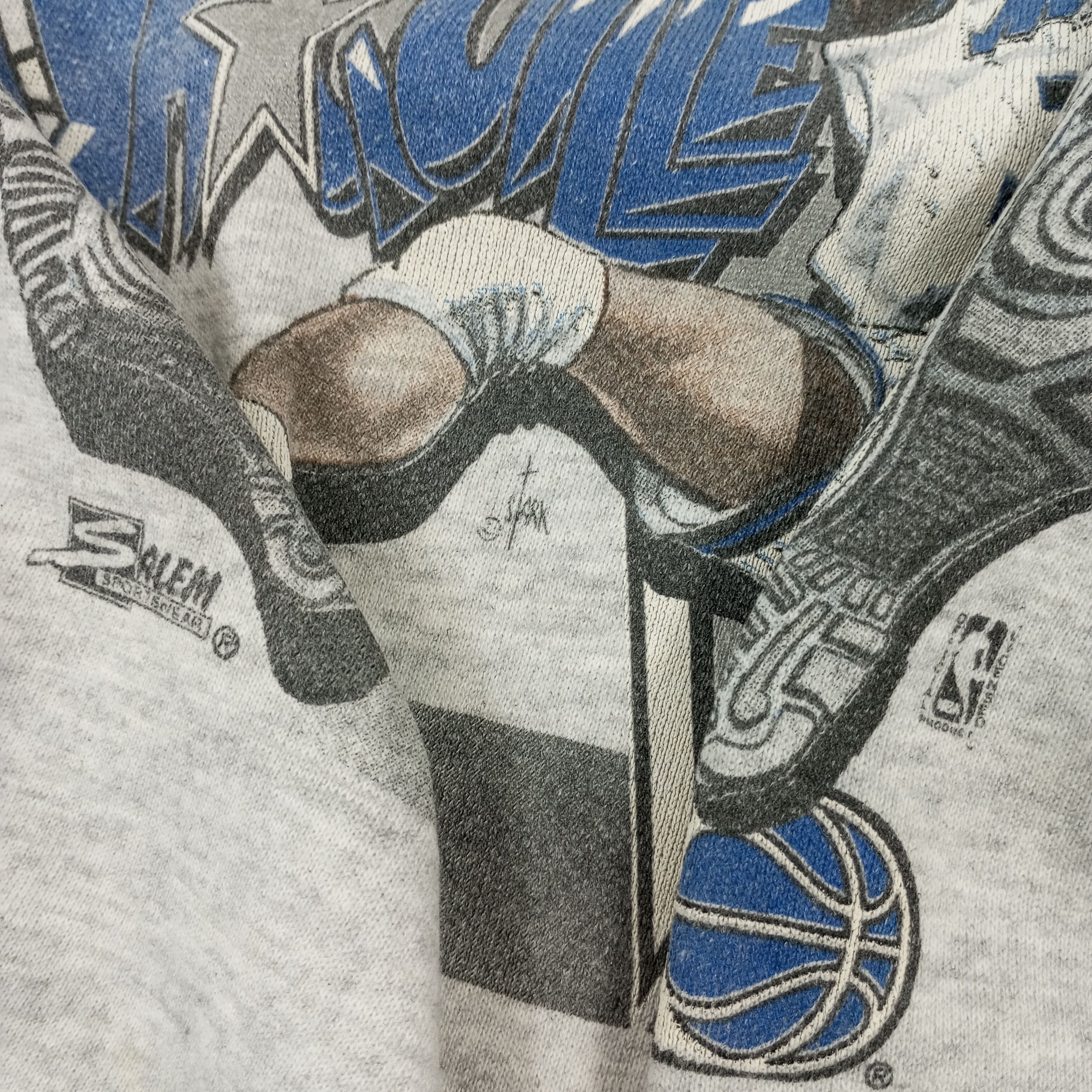 NBA × Salem Sportswear × Vintage Shaquille Orlando Magic Basketball Team Vintage Sweatshirt Size US M / EU 48-50 / 2 - 7 Thumbnail