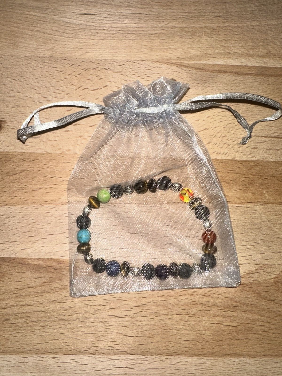 Other 7 Chakra Stone Bracelet wit Lava Beads Size ONE SIZE - 2 Thumbnail