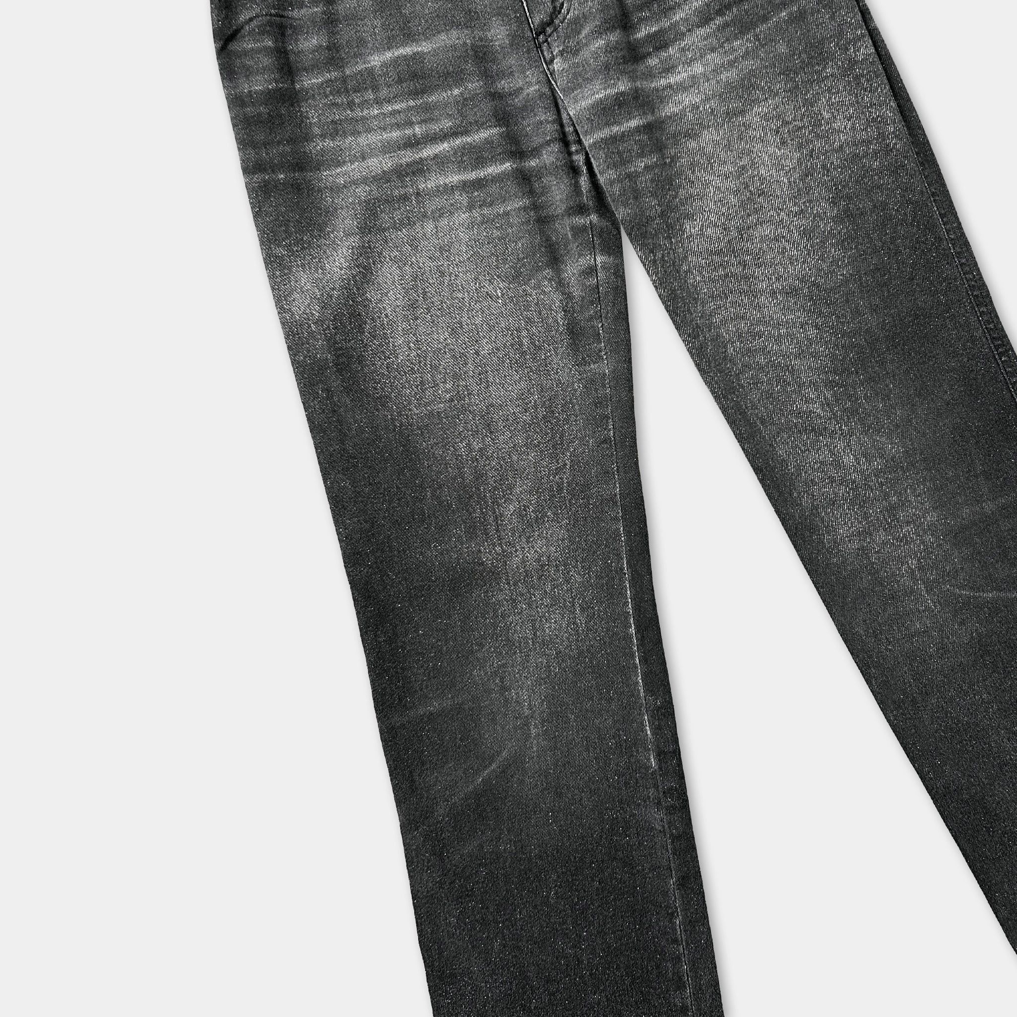 Just Cavalli Just Cavalli 2000's Shiny Grey Denim Jeans Size US 27 - 2 Thumbnail