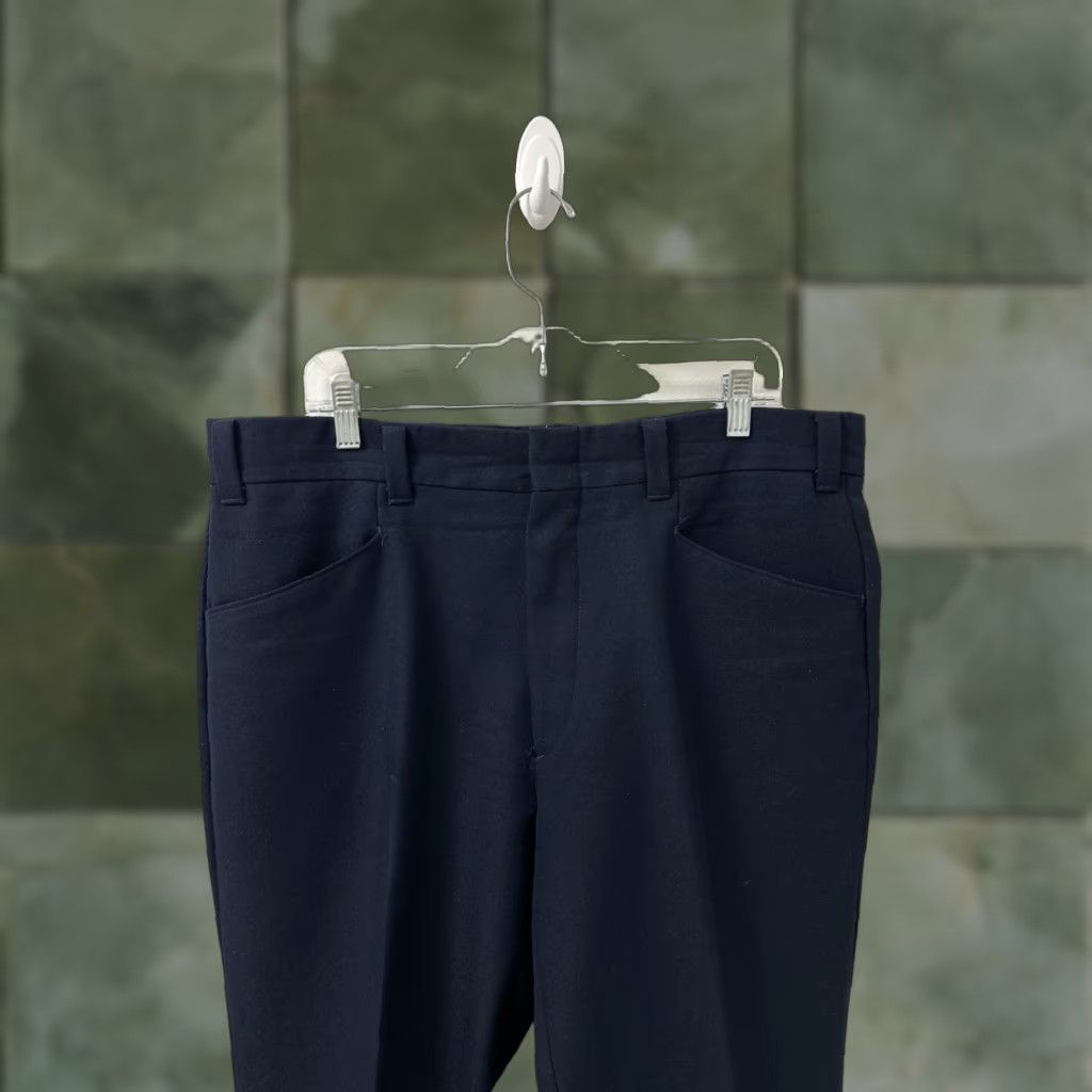 Levi's VINTAGE Levi's Panatela Pants Mens 39x30 Navy Blue Straight Leg Trousers Casual Workwear Jeans Style Logo 39 Mens Pants Blue Size US 39 - 1 Thumbnail