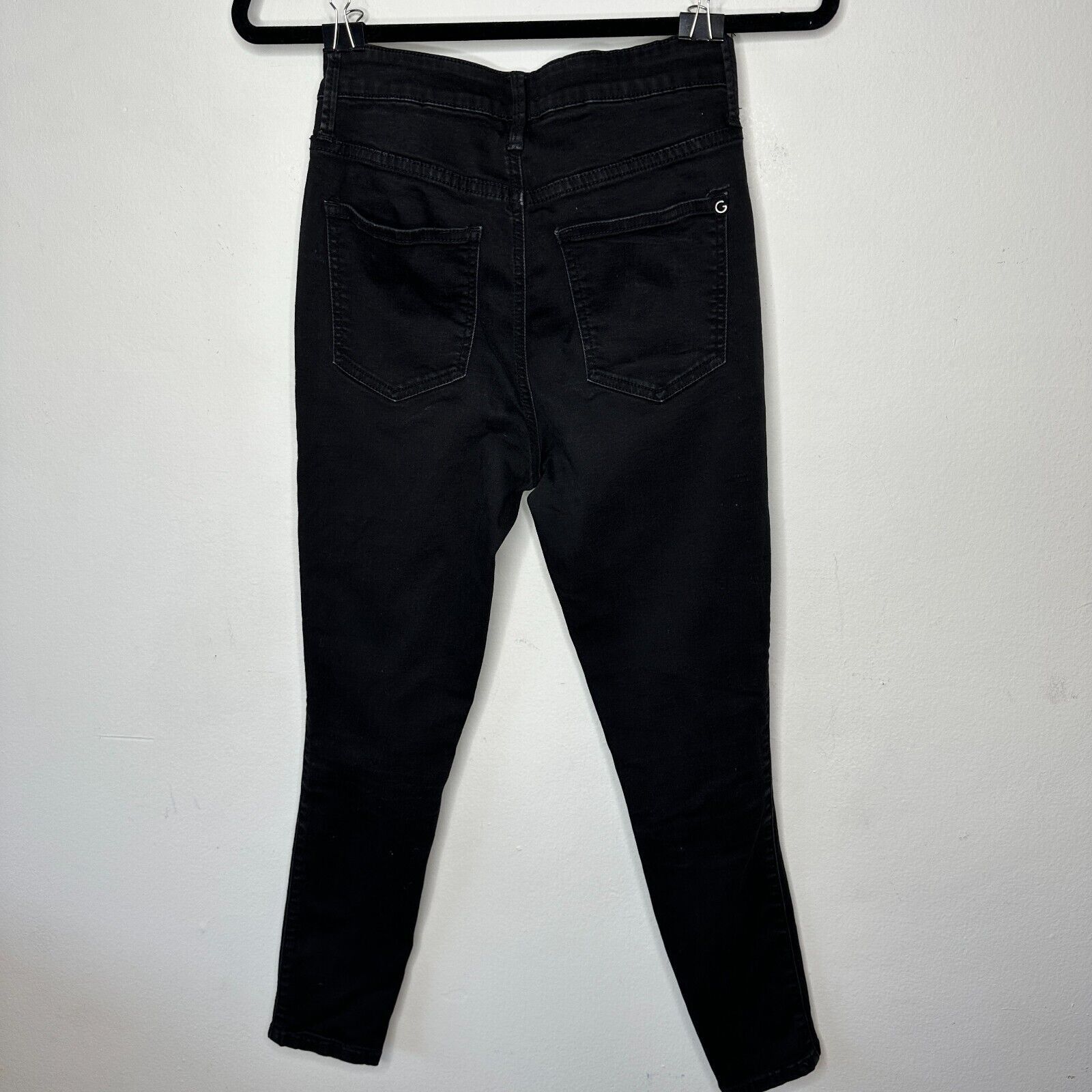 Other G By Guess Stone Black Lace-Up High Waist Skinny Jeans 28 Size 28" / US 6 / IT 42 - 9 Thumbnail