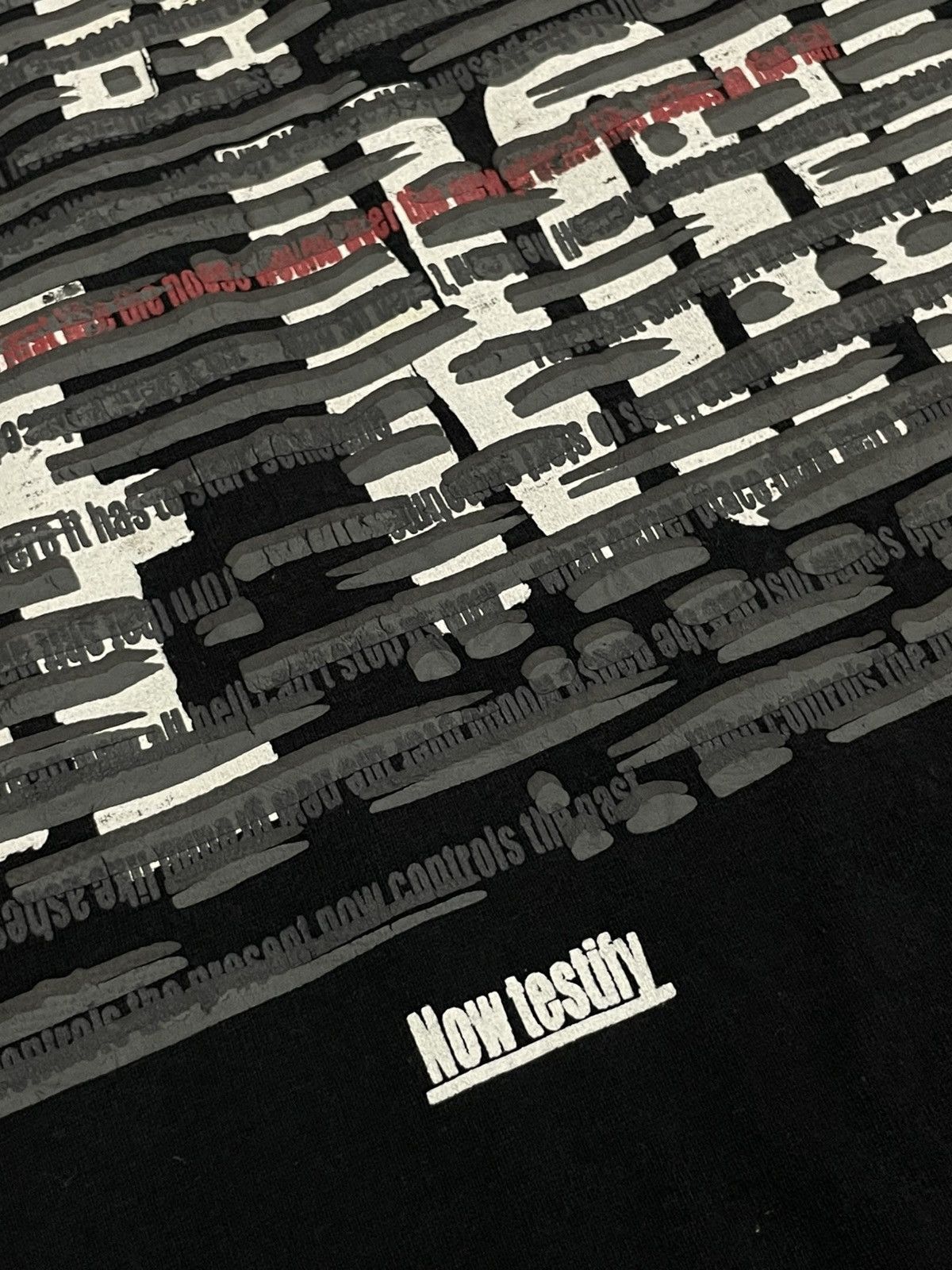 Japanese Brand Vintage 90’s Black Label Faded Wording Life Message Size US L / EU 52-54 / 3 - 5 Thumbnail