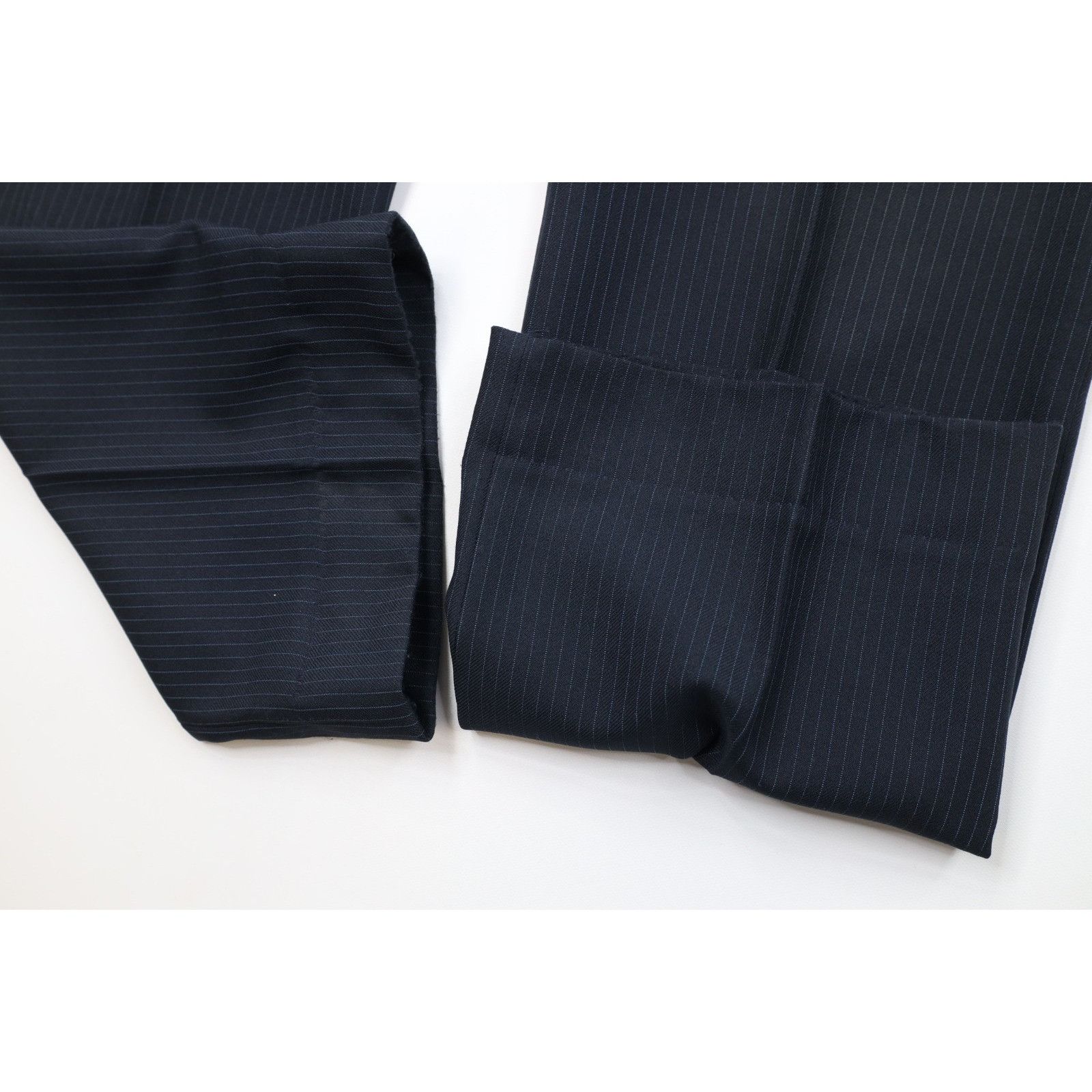 Vintage Vintage 70s Streetwear 2 Piece Pinstriped Knit Suit Size 46R - 13 Thumbnail