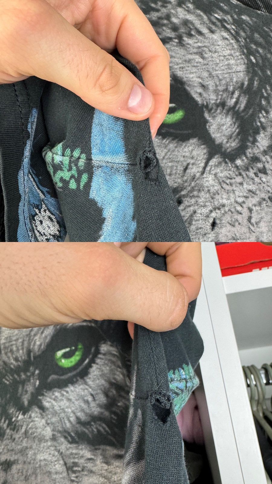 Liquid Blue Vintage 1996 Liquid Blue Arctic Wolf All Over Print T-Shirt Size US L / EU 52-54 / 3 - 12 Thumbnail