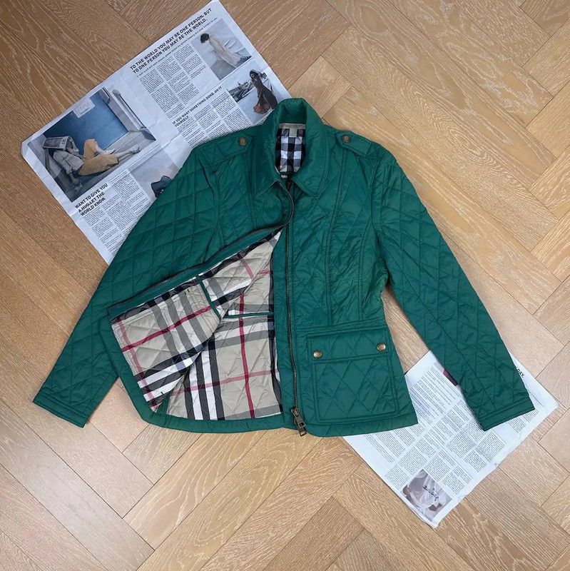 Burberry Green Women's Cotton Jacket