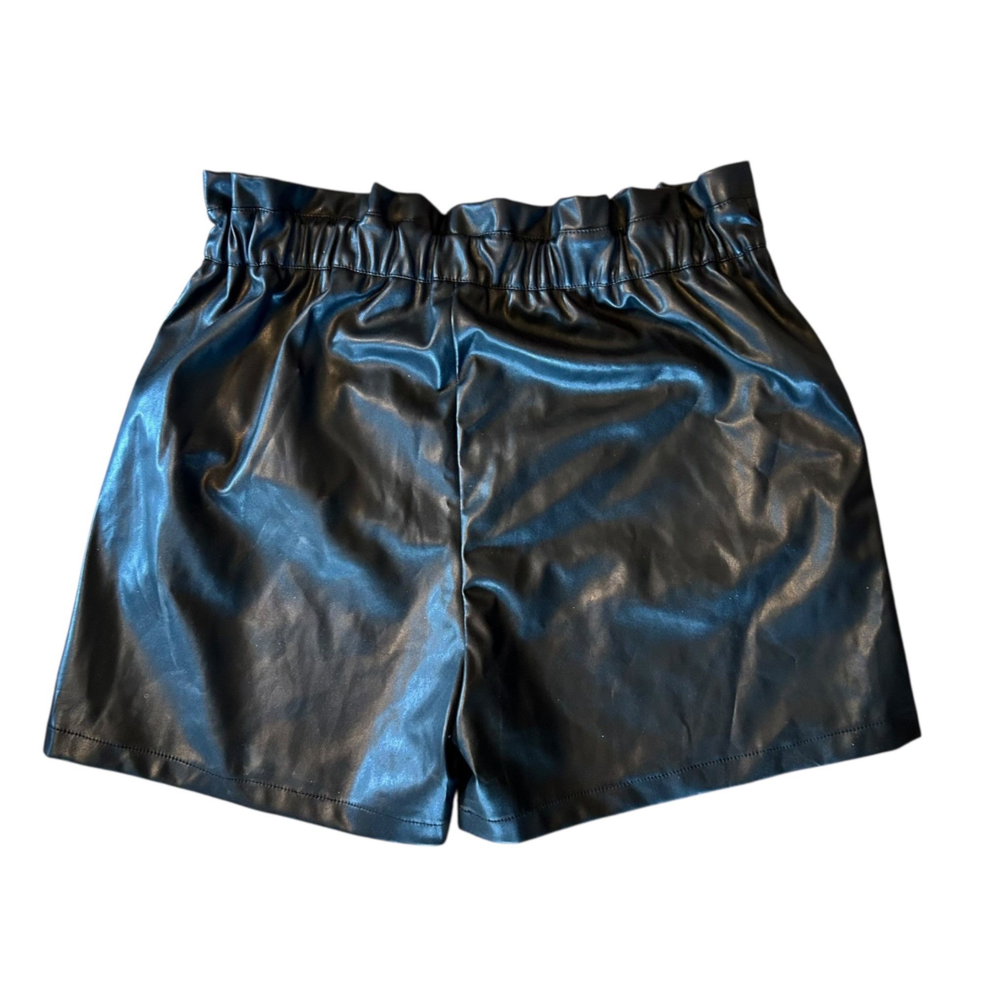 Other NWT Lucy Paris Faux Leather High Rise Paper Bag Shorts Size 32" / US 10 / IT 46 - 4 Thumbnail
