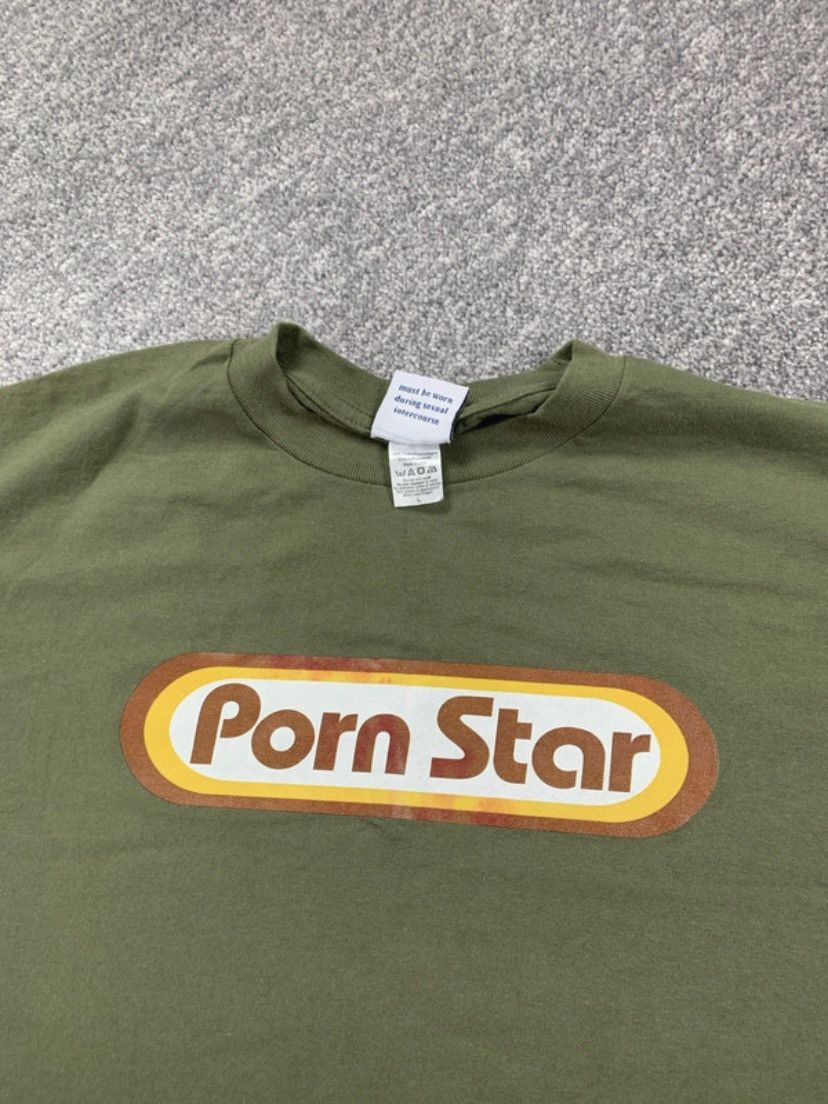 Other Vintage Green Pornstar graphic print t shirt Size US L / EU 52-54 / 3 - 2 Thumbnail