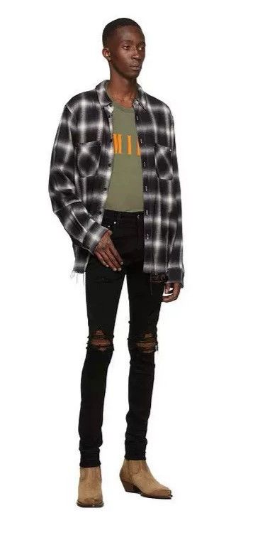 Amiri AmiriBlack slim-fit destroys jeans 2503-Nextarrow Size US 31 - 8 Thumbnail