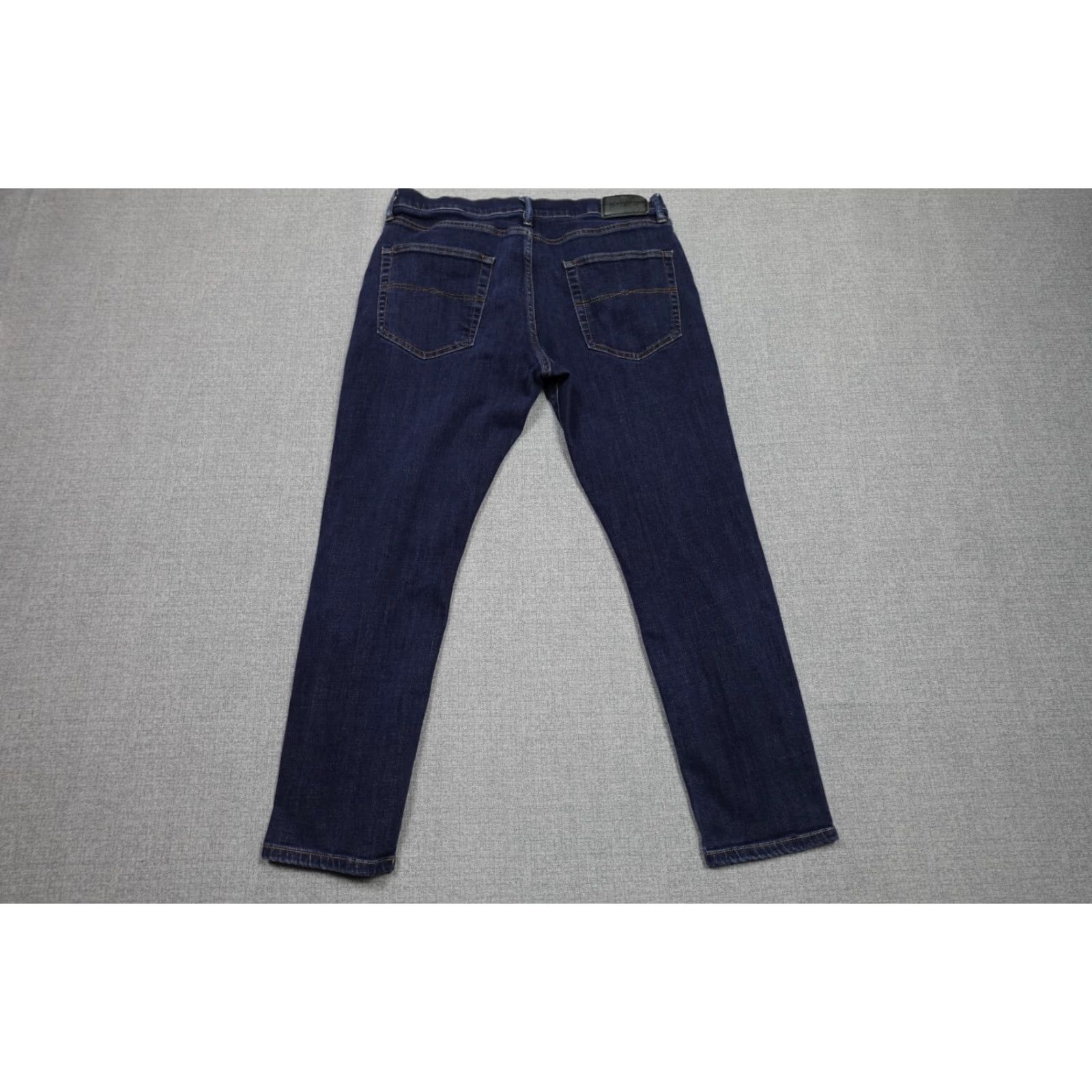 Lucky Brand Lucky Brand Jeans Mens 34x30 Blue Straight Dark Wash Western Stretch Cowboy Jeans Size US 34 / EU 50 - 4 Thumbnail