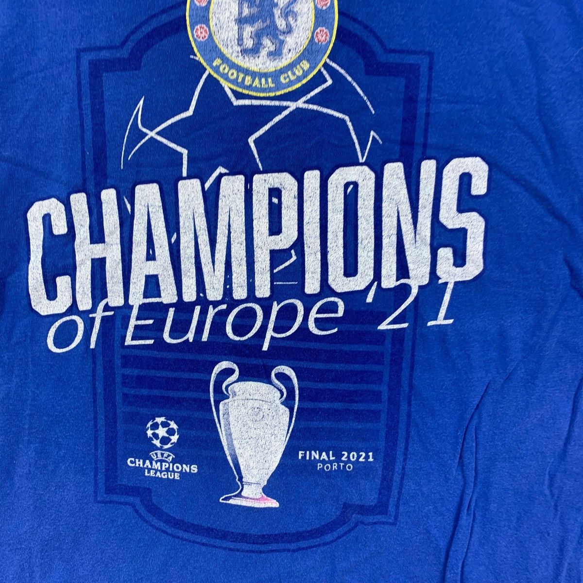 Vintage Vintage CHELSEA CHAMPION LEAGUE Road To Porto Final Tee Size US M / EU 48-50 / 2 - 7 Thumbnail